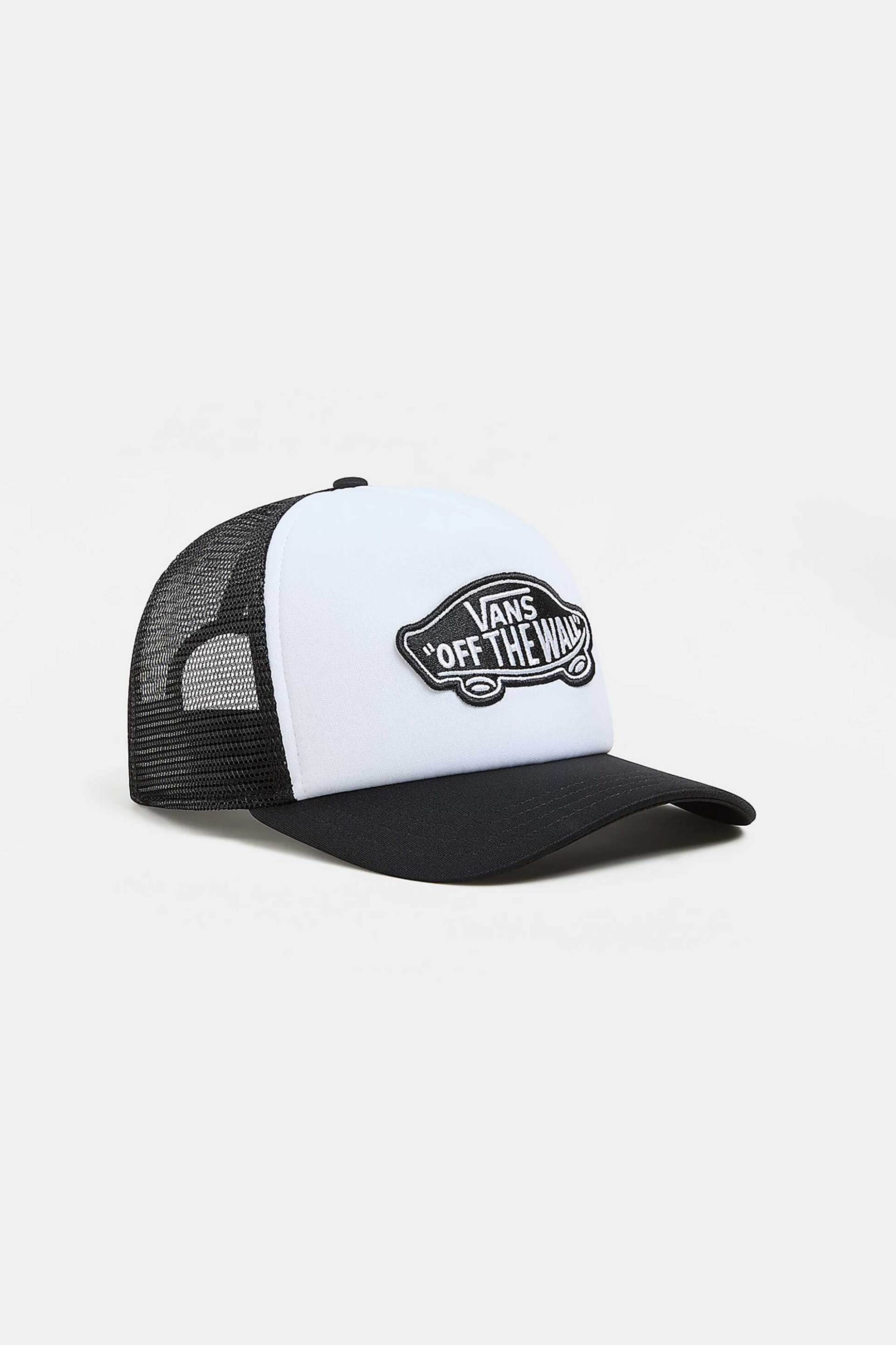 Ανδρική Μόδα > Ανδρικά Αξεσουάρ > Ανδρικά Καπέλα & Σκούφοι Vans ανδρικό καπέλο με logo patch "Classic Patch Curved Bill Trucker" - VN00066XY281 Ασπρόμαυρο
