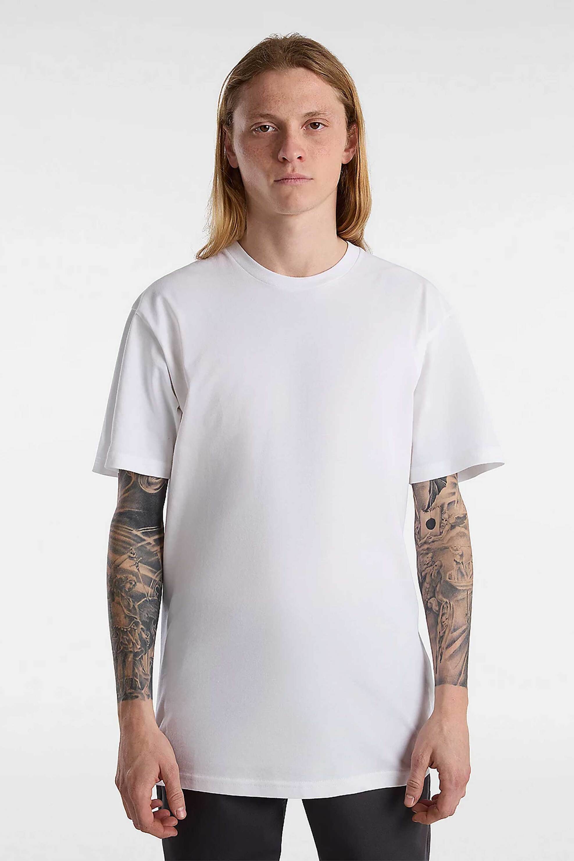 Ανδρική Μόδα > Ανδρικά Ρούχα > Ανδρικές Μπλούζες > Ανδρικά T-Shirts Vans σετ ανδρικά μονόχρωμα T-shirts "Basic" (3 τεμάχια) - VN000KHDWHT1 Λευκό