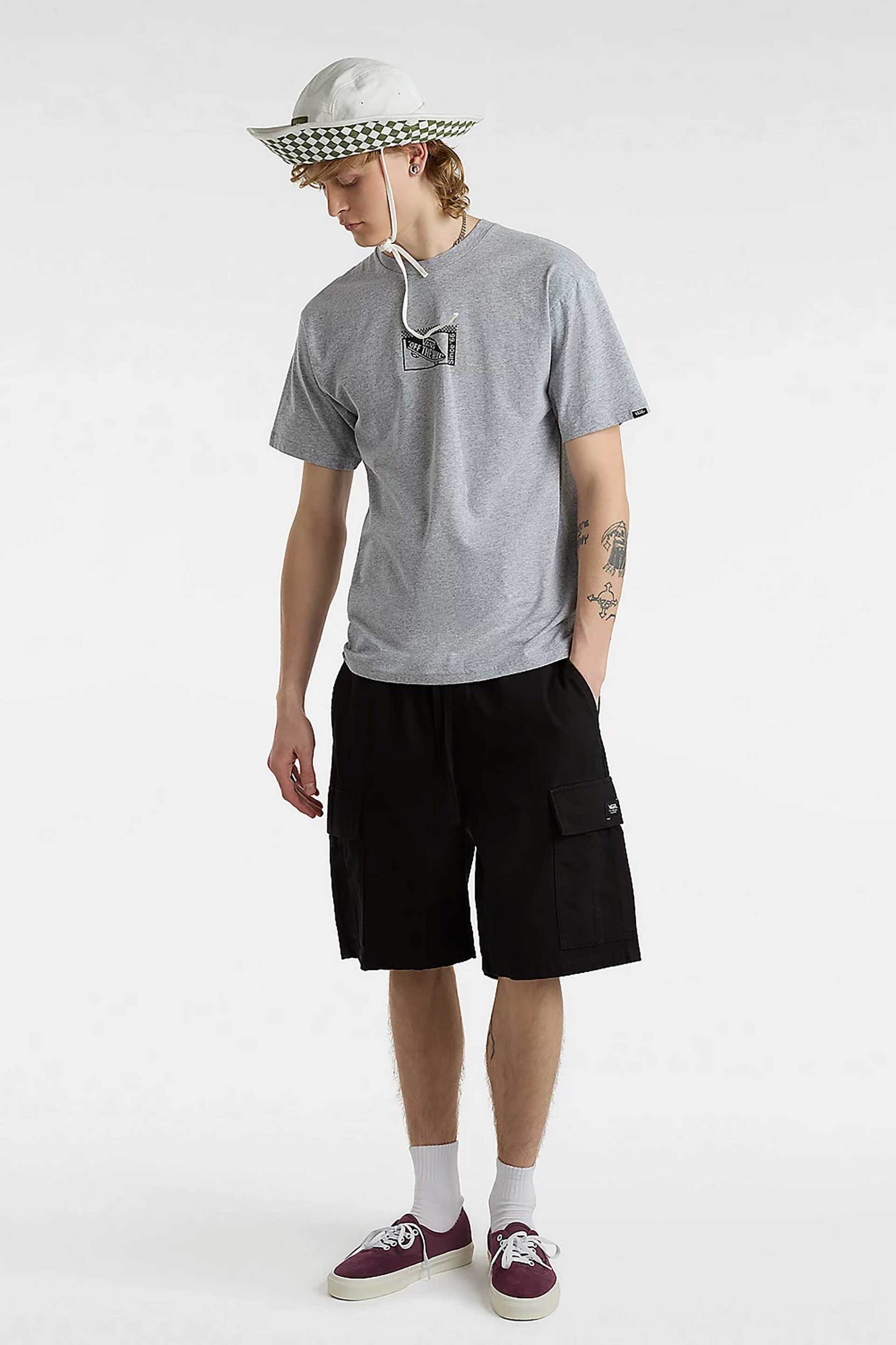 VANS Vans ανδρική cargo βερμούδα Loose Fit "Range" - VN000G6SBLK1 Μαύρο