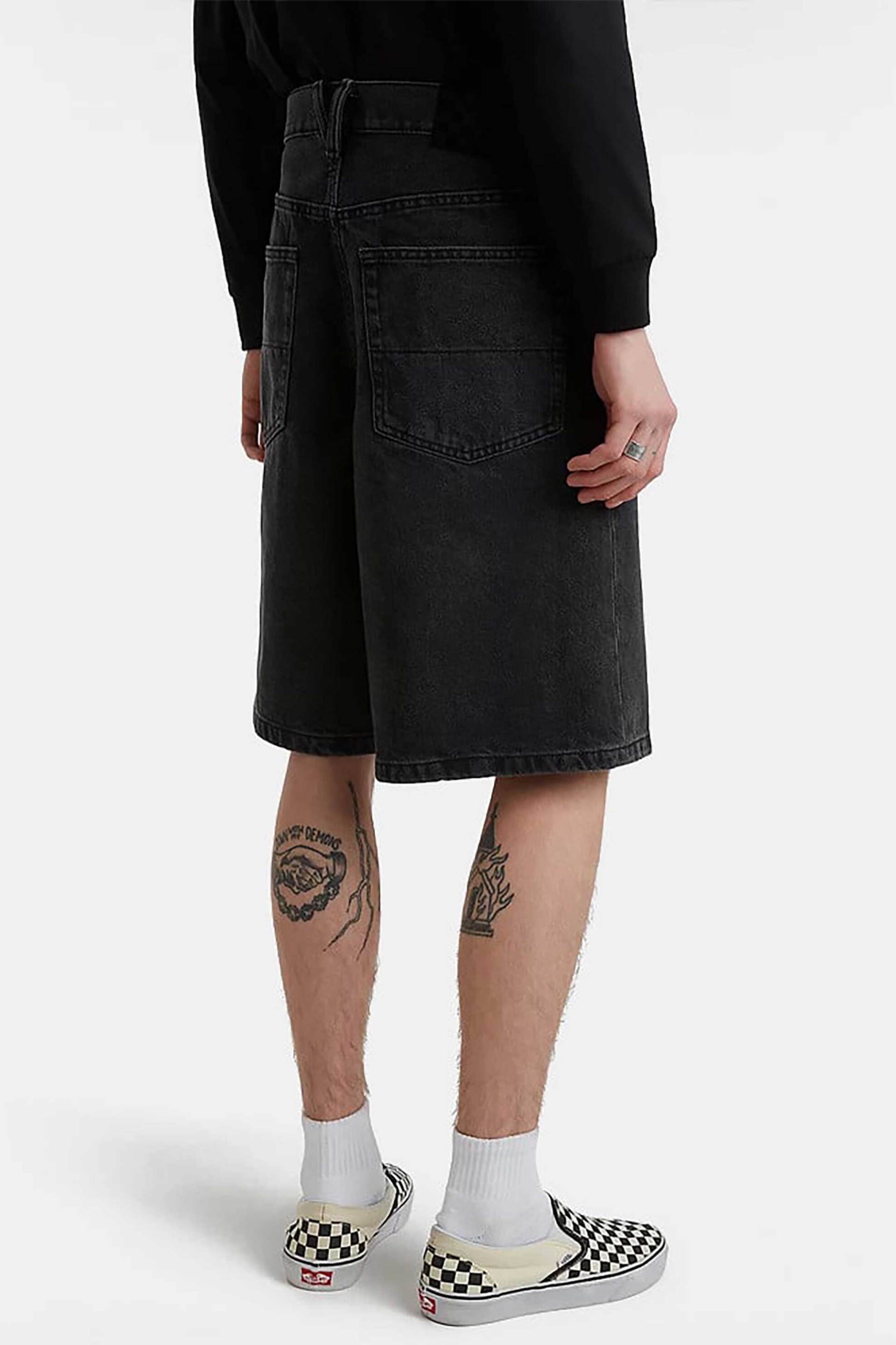 Vans Ανδρική Denim Βερμούδα Check-5 Baggy Sho Was - Vn000C9Vemq1 Μαύρο