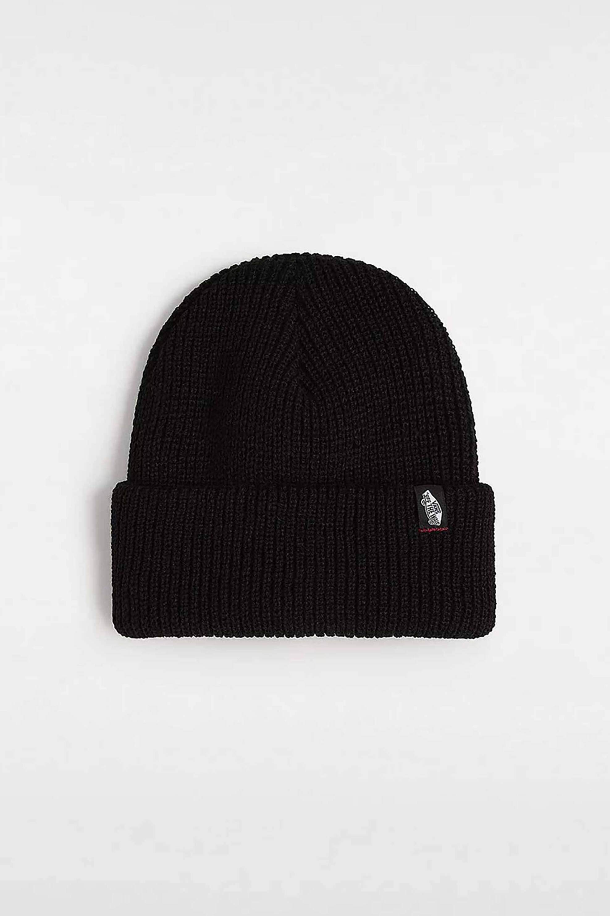 VANS Vans ανδρικός σκούφος μονόχρωμος ''Original Shallow Cuff Beanie'' - VN000HSQBLK1 Μαύρο