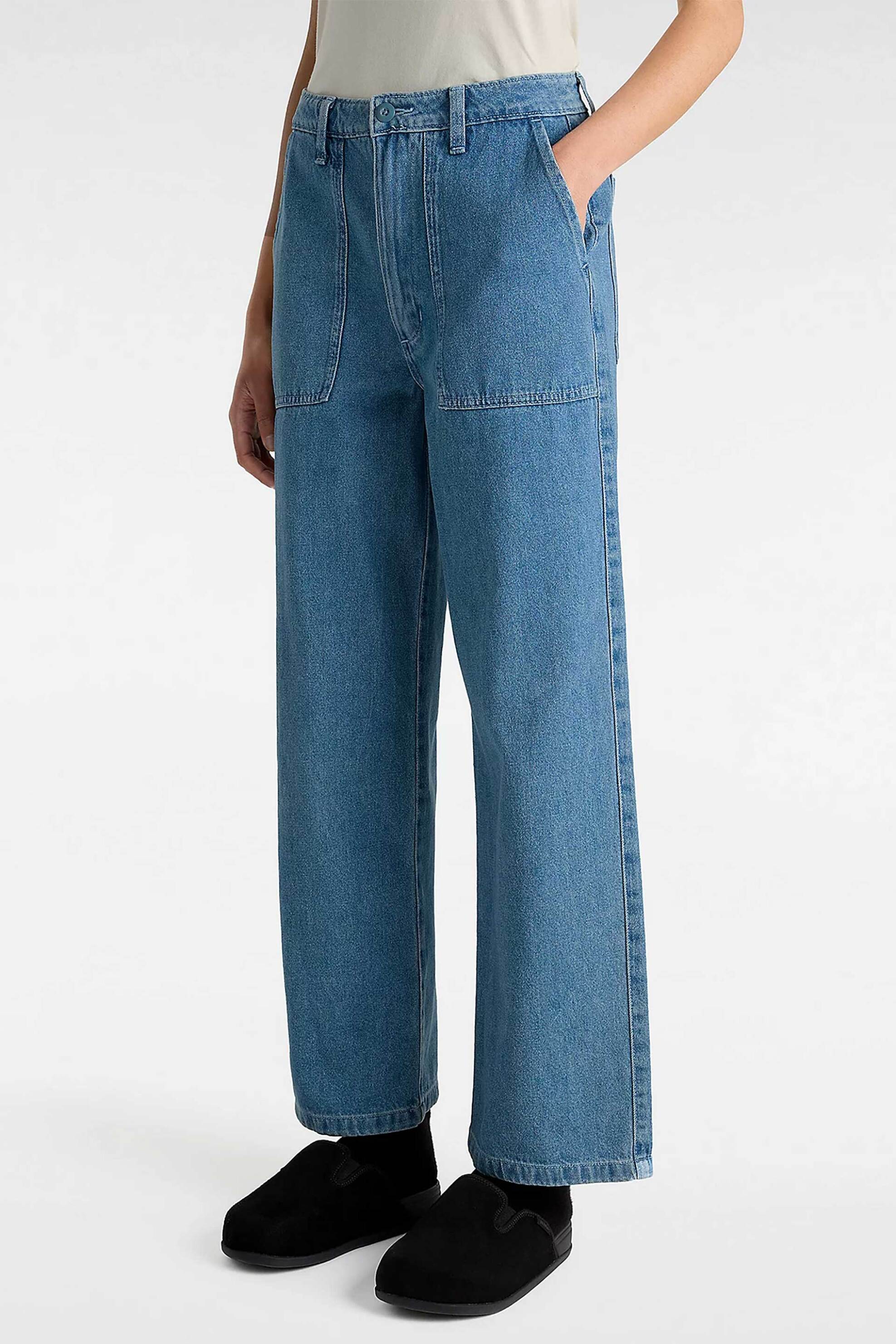 Vans γυναικείο τζιν παντελόνι Wide Leg ''Union'' - VN000HGC7W61 Denim Blue φωτογραφία