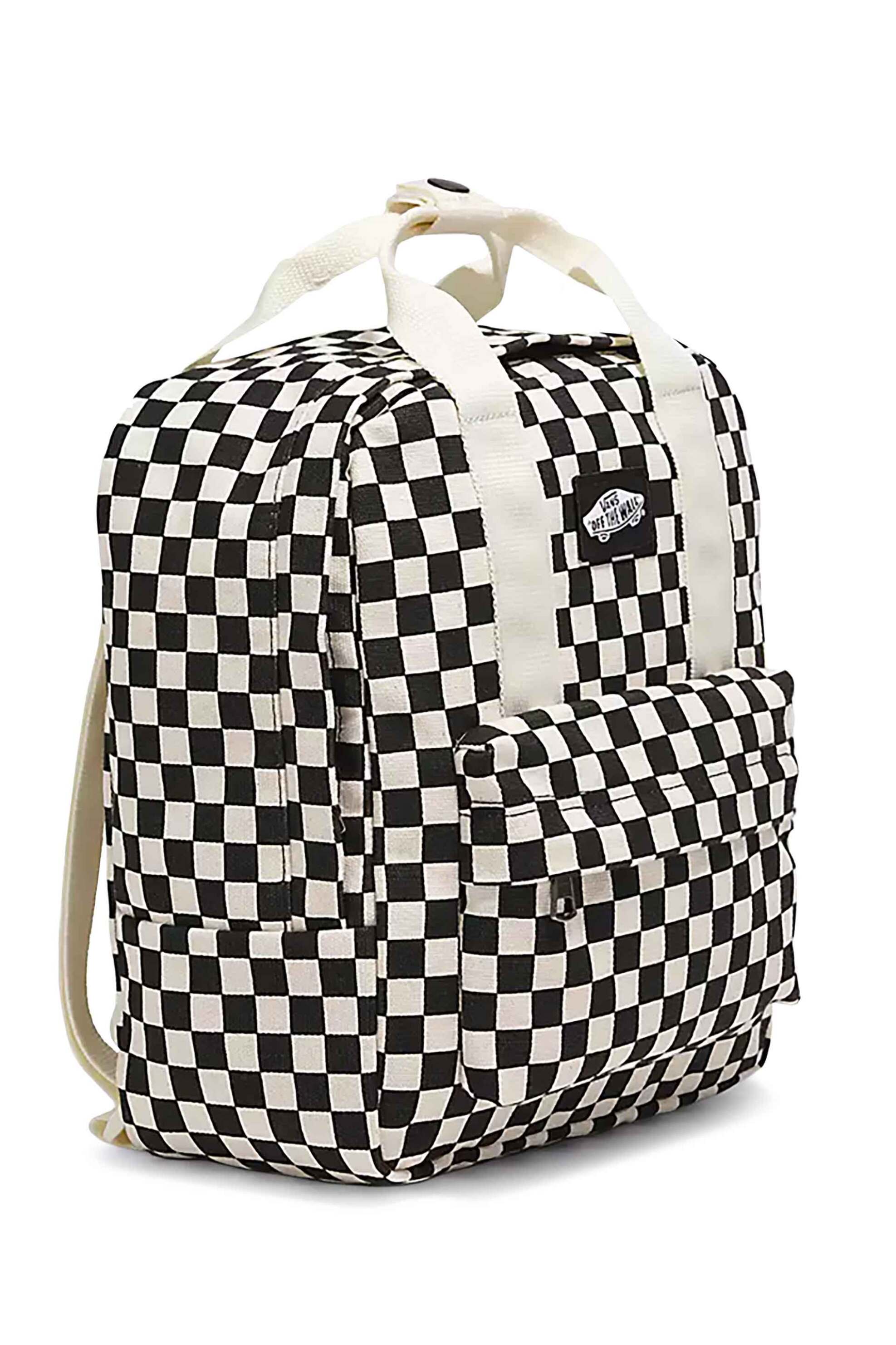 Vans unisex backpack με καρό σχέδιο και logo patch "Low Key Mini" - VN000HDFBF51 Μαύρο φωτογραφία