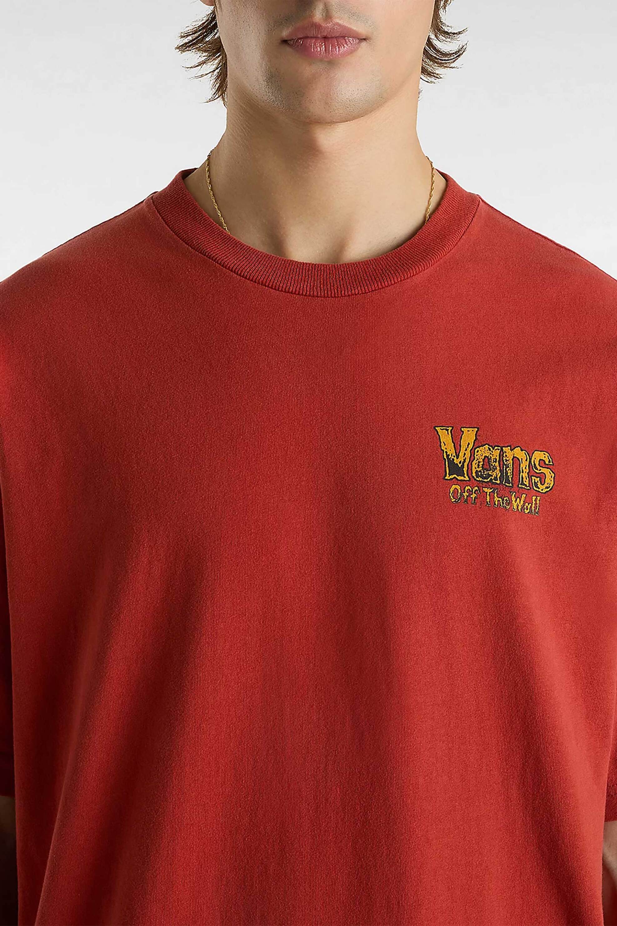 Vans ανδρικό T-shirt Loose Fit "Legacy" - VN000NWNE2Z1 Κόκκινο φωτογραφία