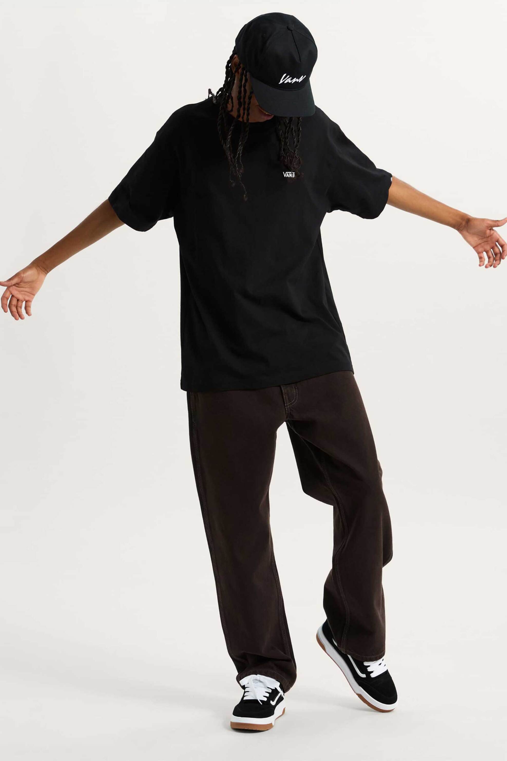 VANS Vans ανδρικό T-shirt Loose Fit "Left Chest Embroidered Logo" - VN000P1PBLK1 Μαύρο