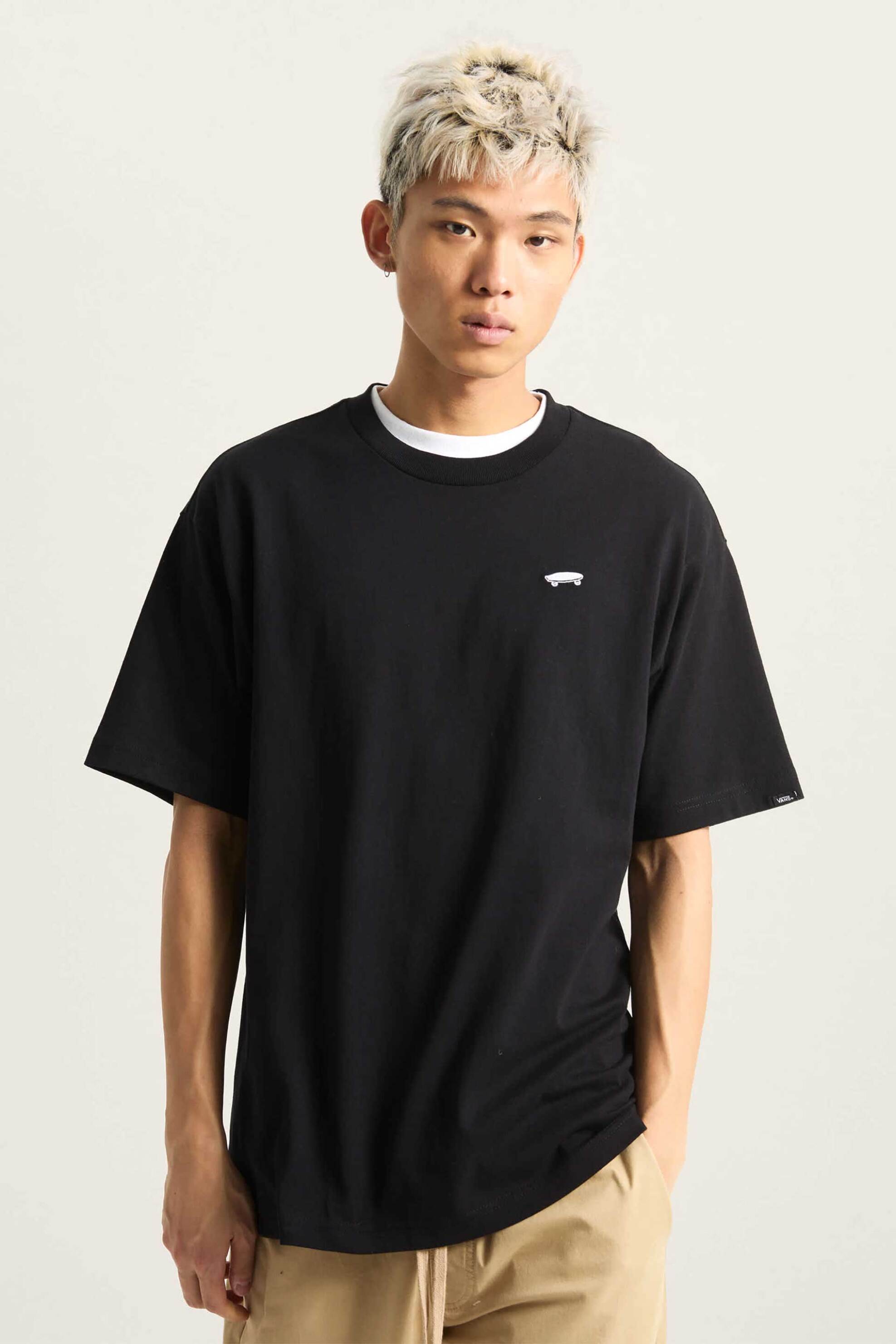 Vans ανδρικό T-shirt με κεντημένο skateboard logo Loose Fit 