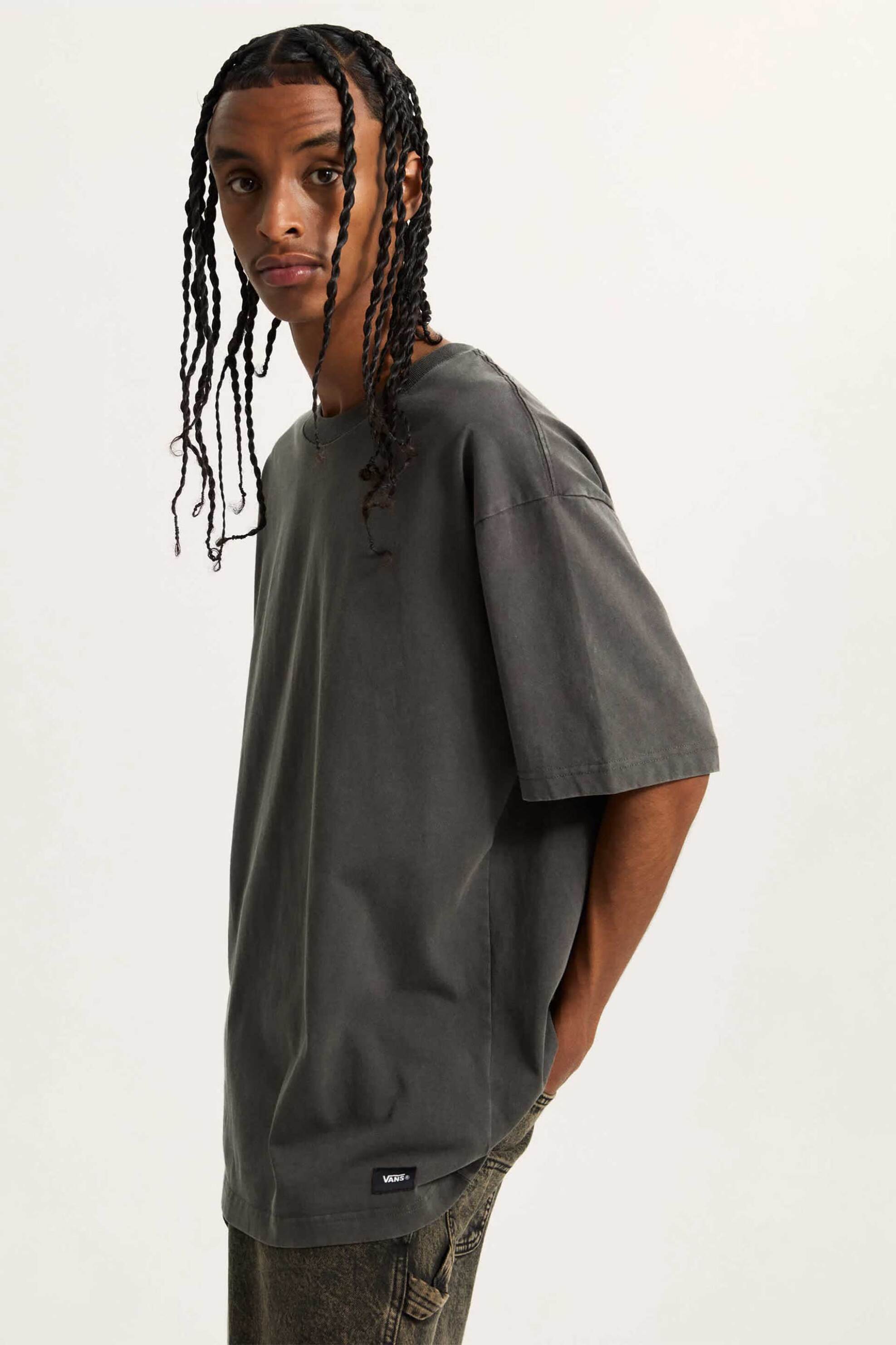 Vans ανδρικό T-shirt με vintage overdye wash Loose Fit "Premium" - VN000PFJEMV1 Μαύρο φωτογραφία