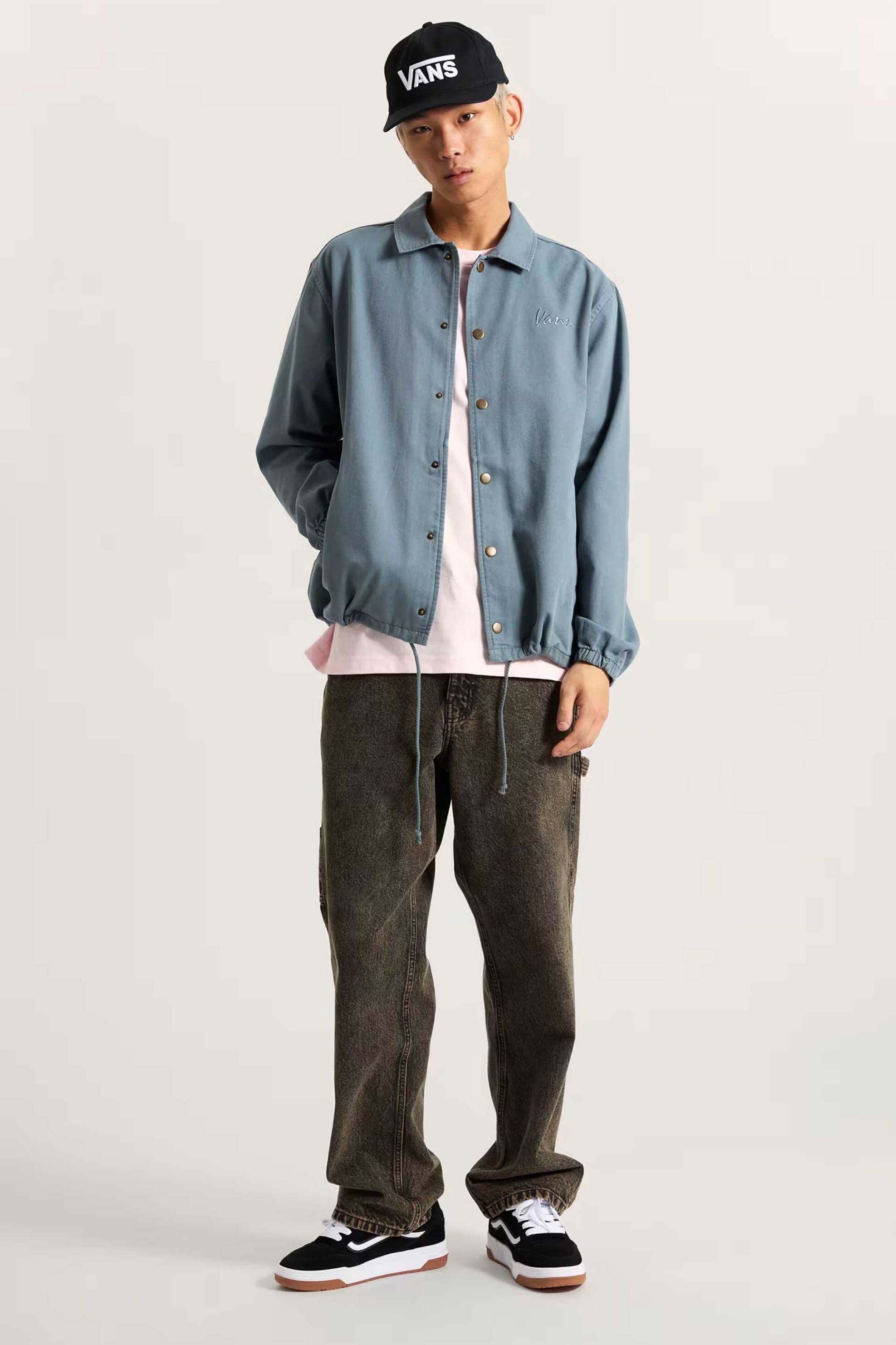 VANS Vans ανδρικό τζιν παντελόνι πεντάτσεπο Loose Fit "Drill Chore Carpenter" - VN000PHDEMF1 Καφέ