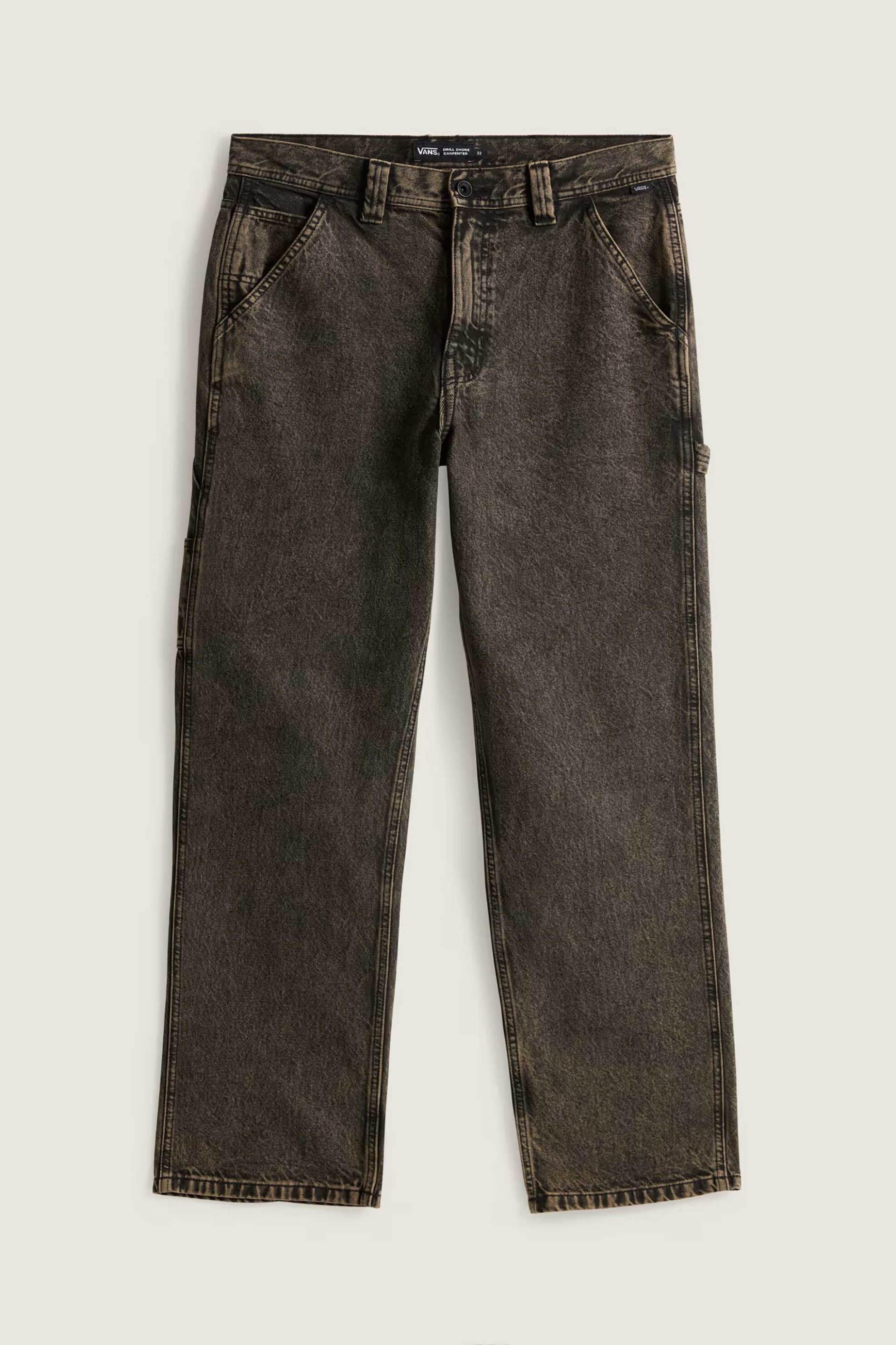 Vans ανδρικό τζιν παντελόνι πεντάτσεπο Loose Fit "Drill Chore Carpenter" - VN000PHDEMF1 Καφέ φωτογραφία