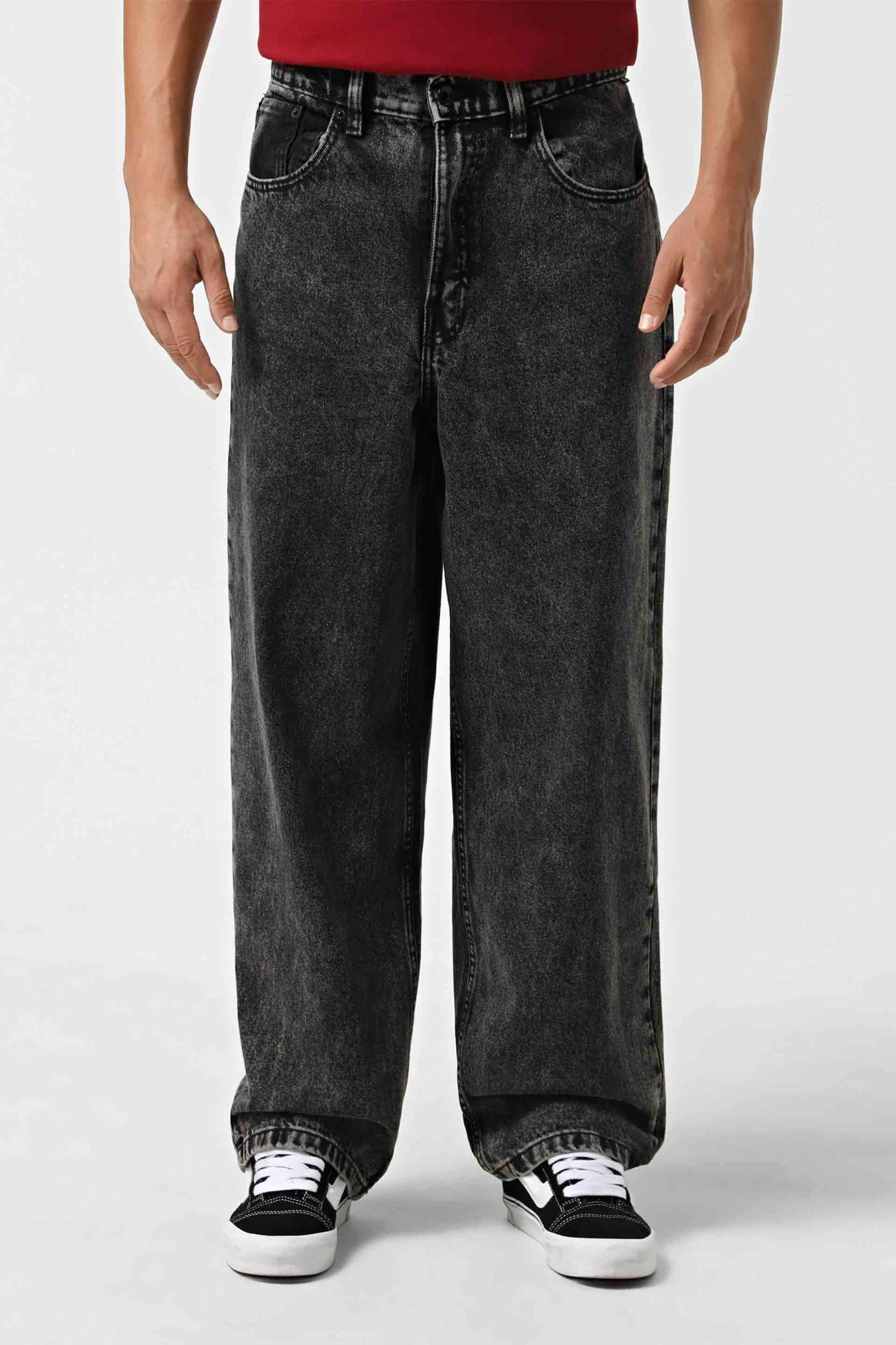 Vans ανδρικό τζιν παντελόνι πεντάτσεπο Baggy Fit "Baggy Check-5" - VN000PQHE901 Ανθρακί φωτογραφία