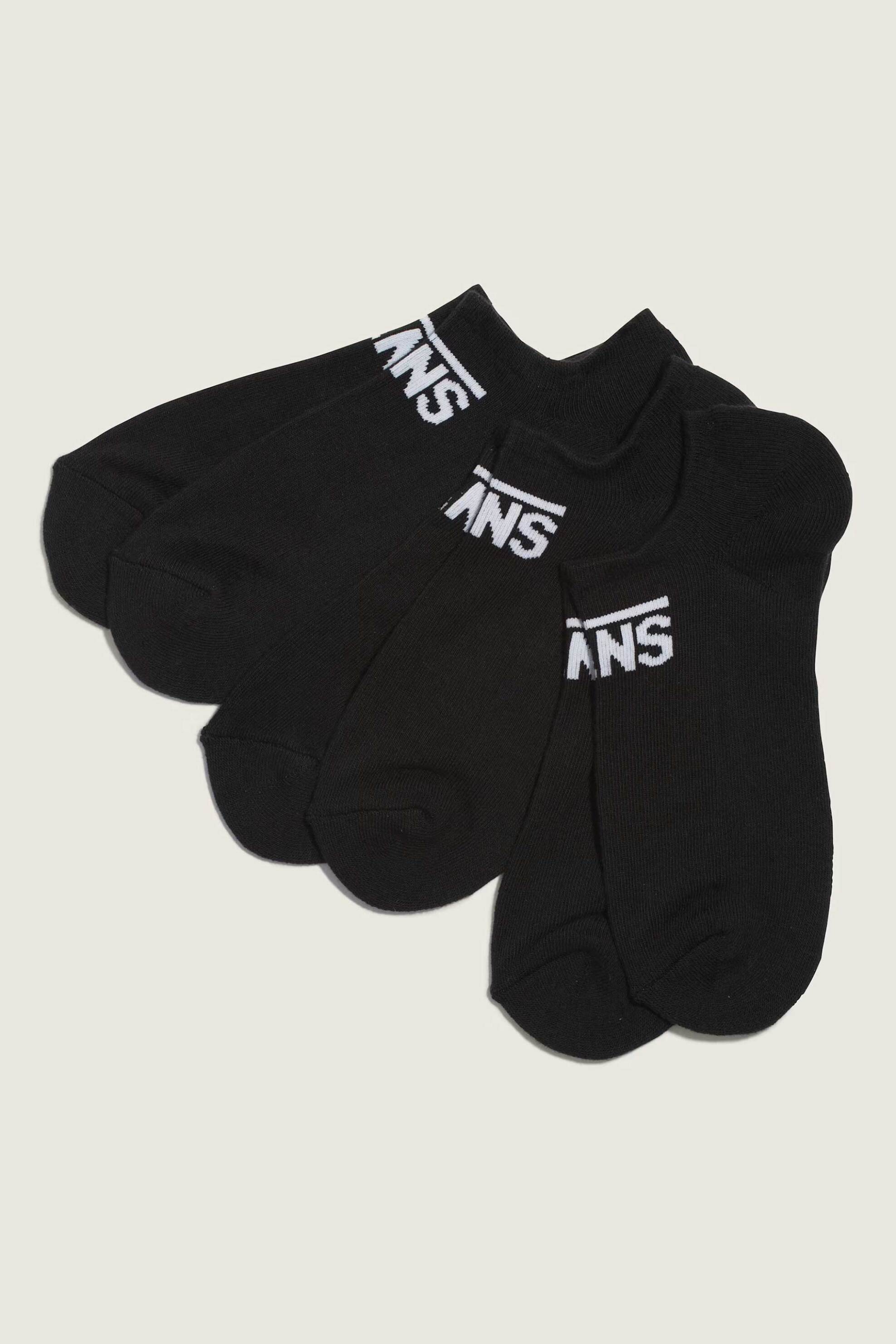 Vans unisex σετ κοντές κάλτσες με λογότυπο Classic Kick (3 τεμάχια) - VN000QBYBLK1 Μαύρο