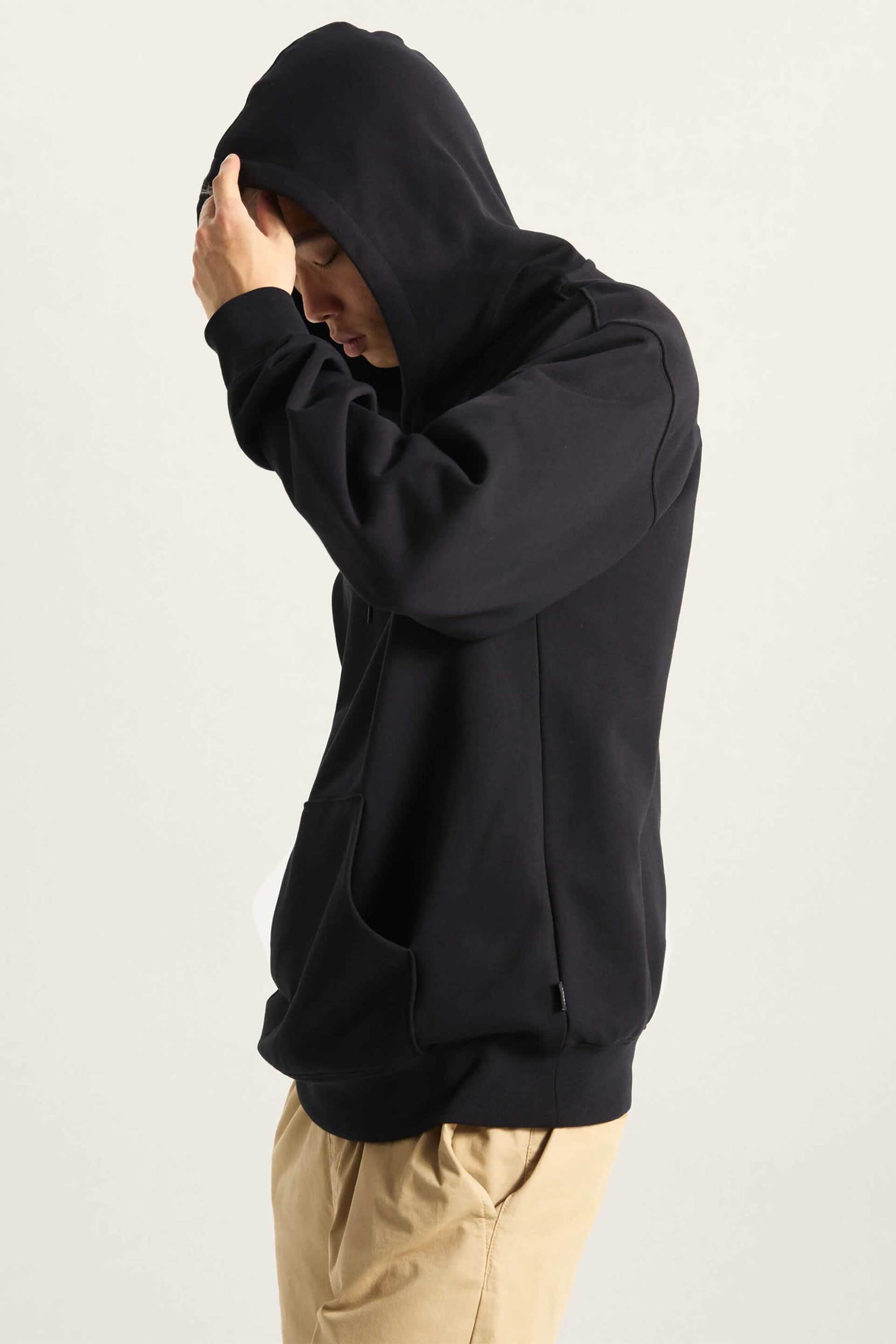 Vans ανδρική μπλούζα φούτερ με κουκούλα και skateboard graphics Loose Fit "Style 76" - VN000P51Y281 Μαύρο φωτογραφία