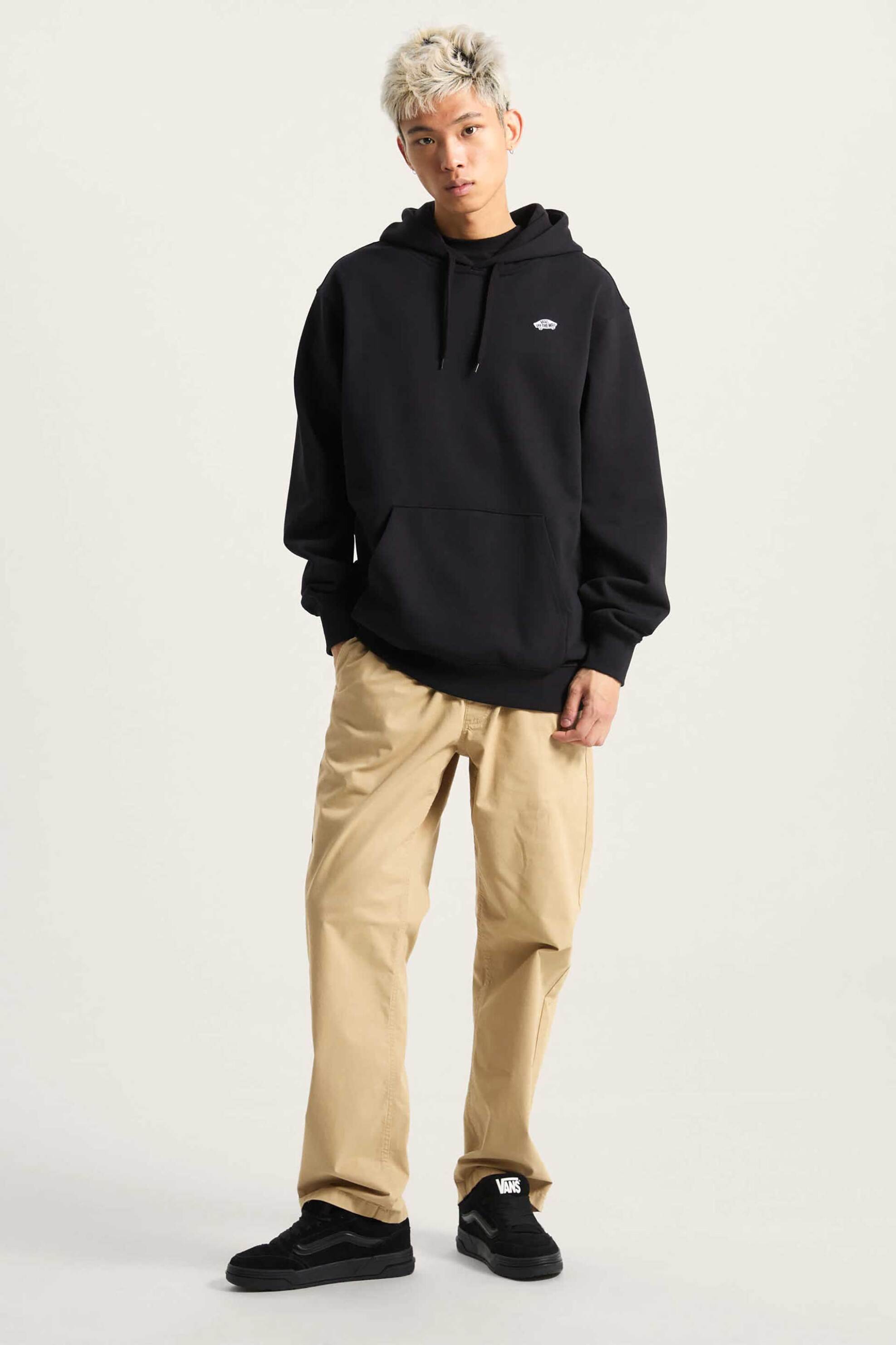 Vans ανδρική μπλούζα φούτερ με κουκούλα και skateboard graphics Loose Fit "Style 76" - VN000P51Y281 Μαύρο φωτογραφία