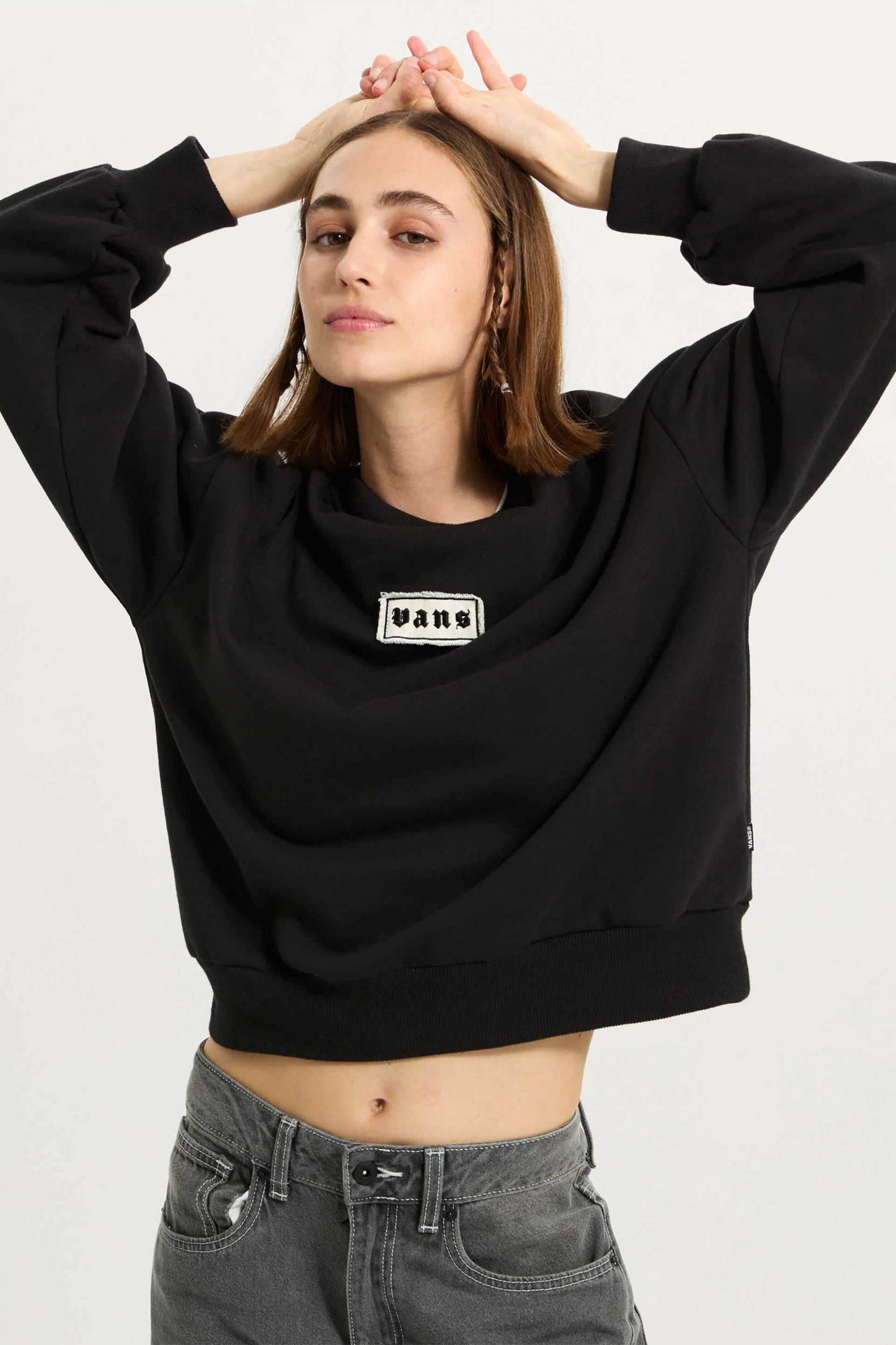 Vans γυναικεία μπλούζα φούτερ Loose Fit "Upworn Retro"