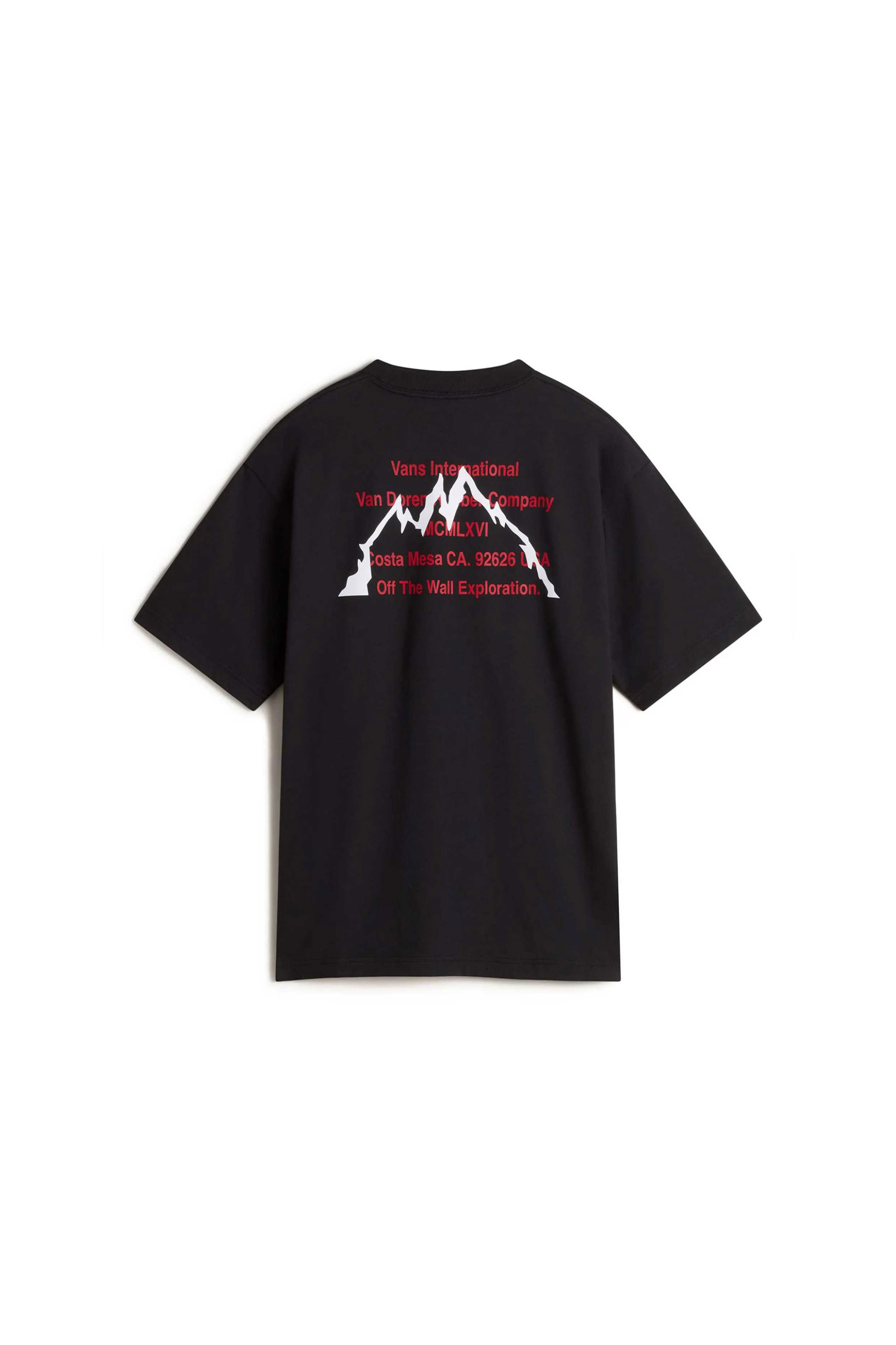 Vans ανδρικό T-shirt με lettering Loose Fit "International" - VN000PKSBLK1 Μαύρο φωτογραφία
