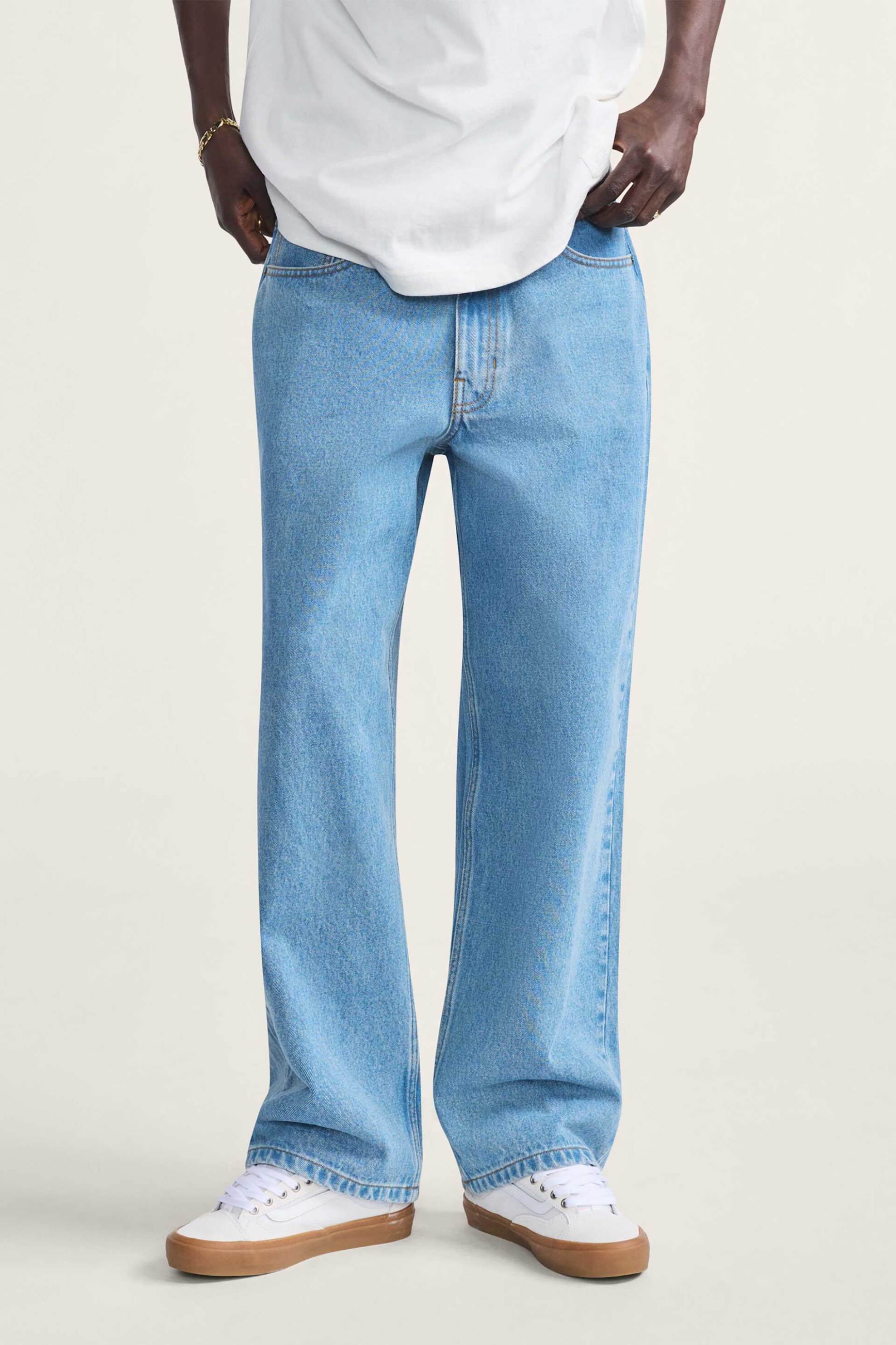 Vans ανδρικό τζιν παντελόνι πεντάτσεπο Baggy Fit "Baggy Check-5" - VN000PQHCDX1 Denim Blue φωτογραφία