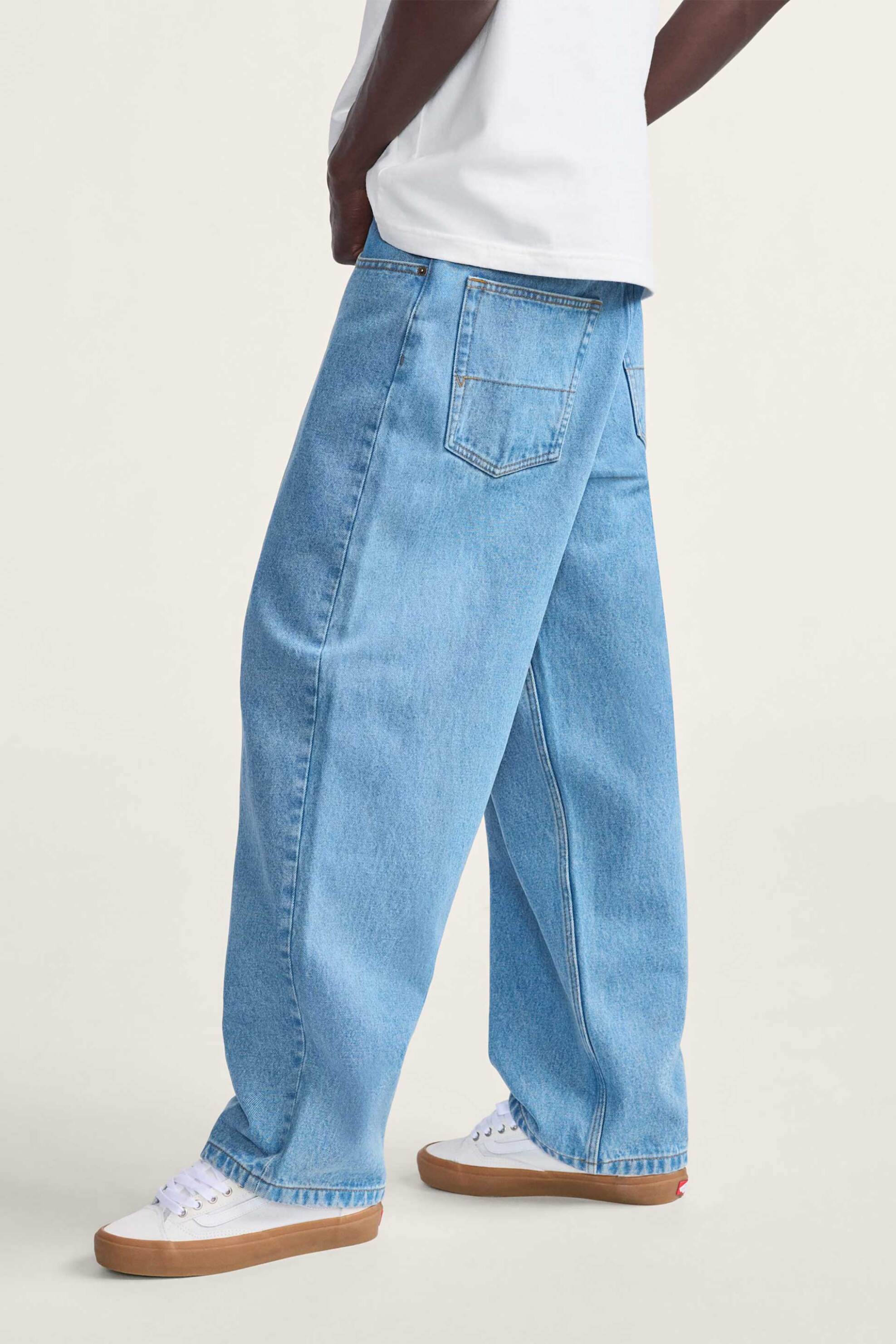 Vans ανδρικό τζιν παντελόνι πεντάτσεπο Baggy Fit "Baggy Check-5" - VN000PQHCDX1 Denim Blue φωτογραφία