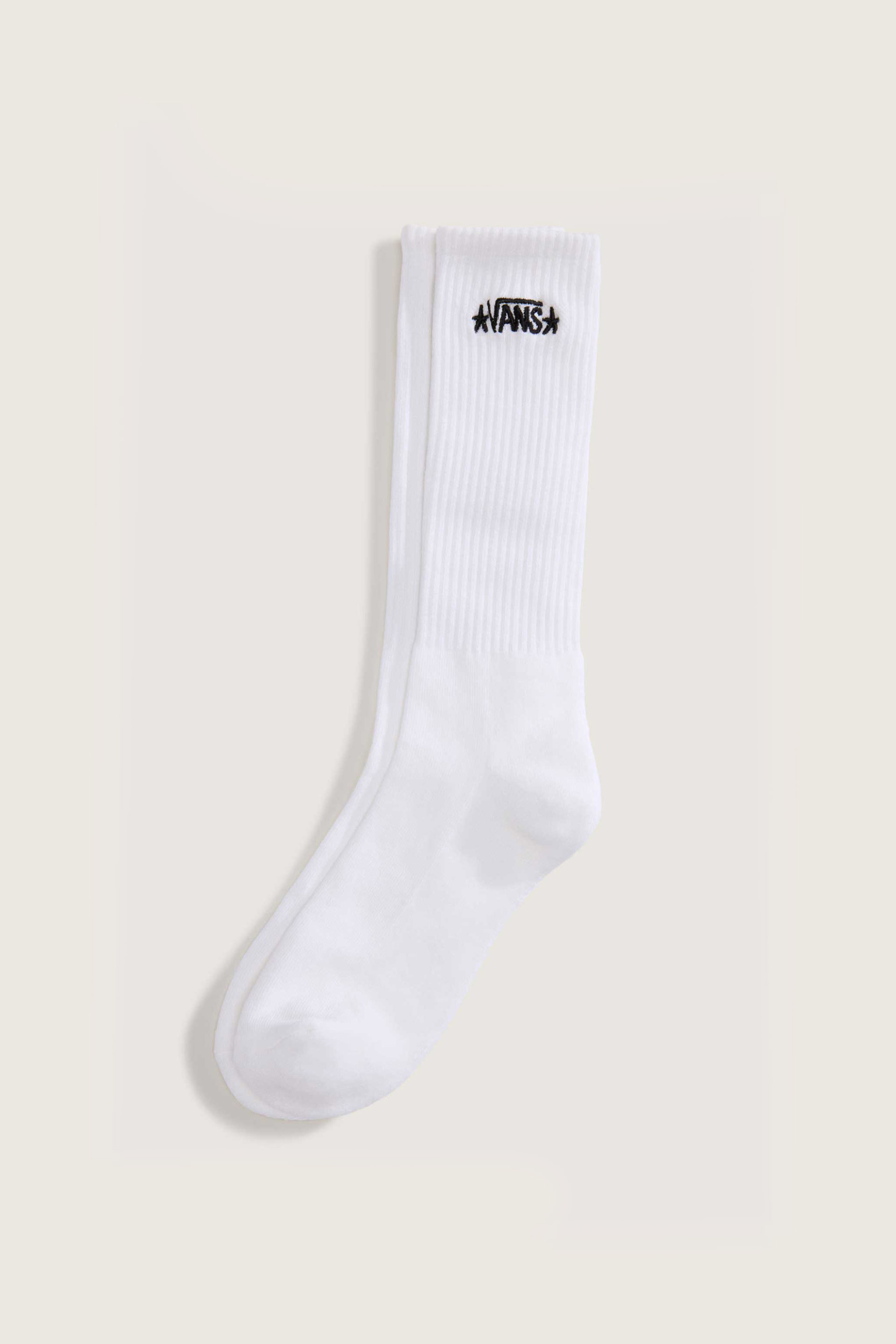 Vans ανδρικές κάλτσες με κεντημένο λογότυπο "Skate Crew Socks by Atiba Jefferson" - VN000R51WHT1 Λευκό