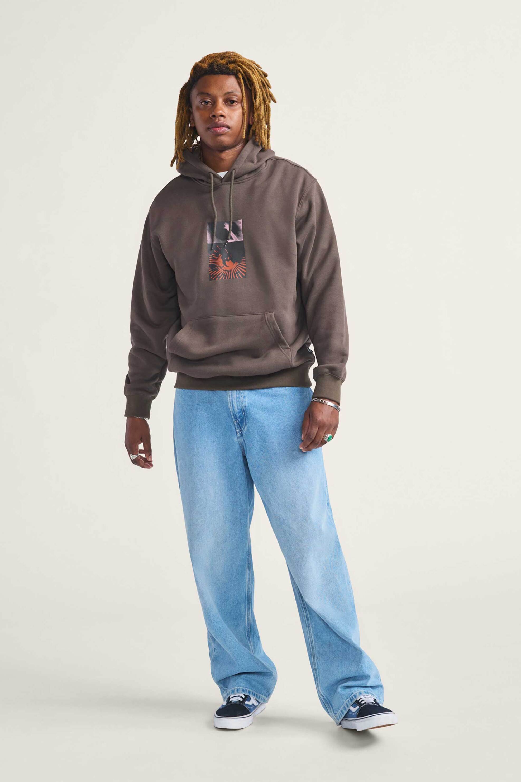 Ανδρικά φούτερ & hoodies vans σε καφε