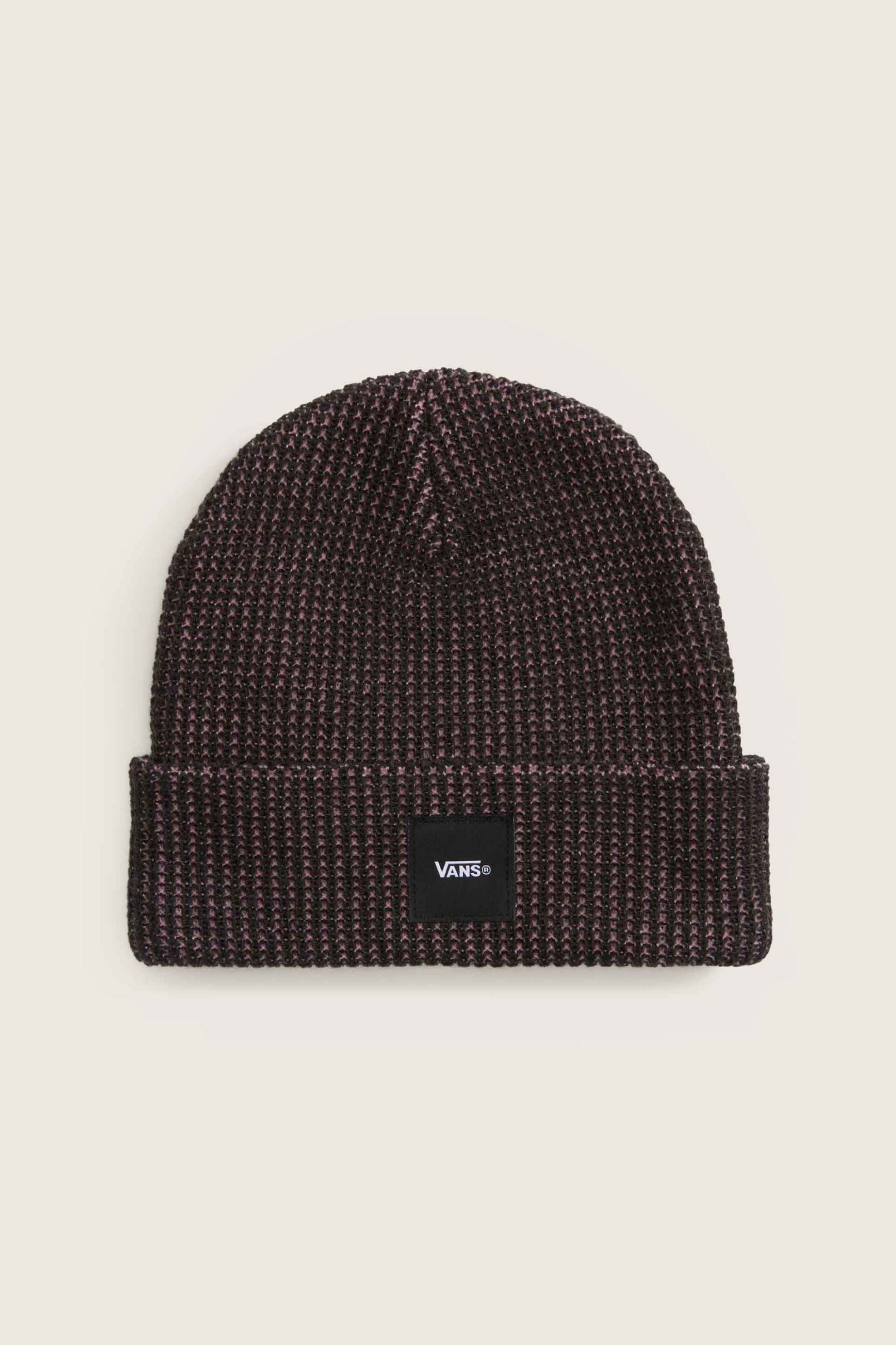 Vans unisex πλεκτός σκούφος με λογότυπο ''Waffle Cuff'' - VN000HSUF0U1 Μαύρο