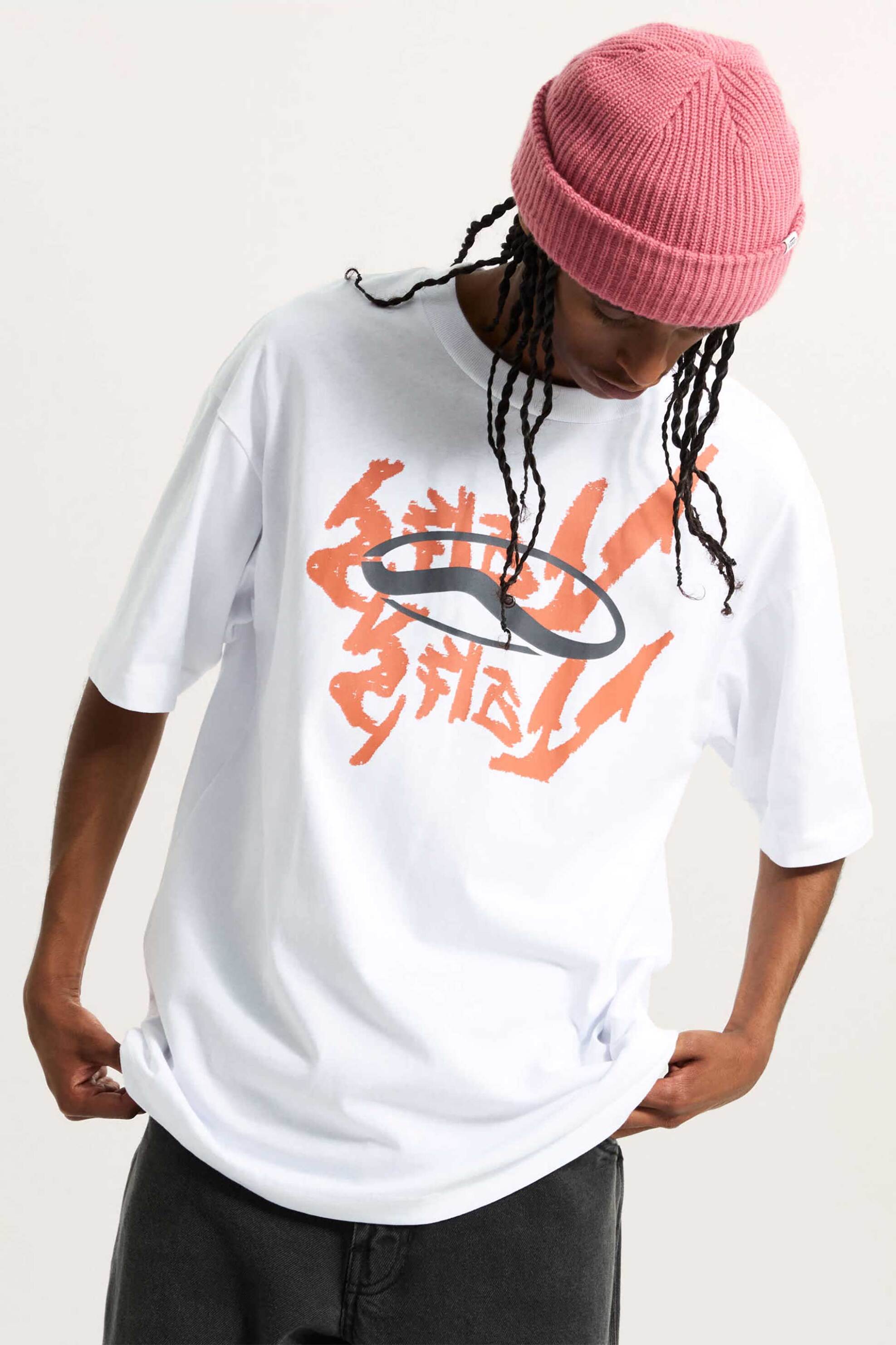 Vans ανδρικό T-shirt Loose Fit "Mirror V" - VN000RFUWHT1 Λευκό