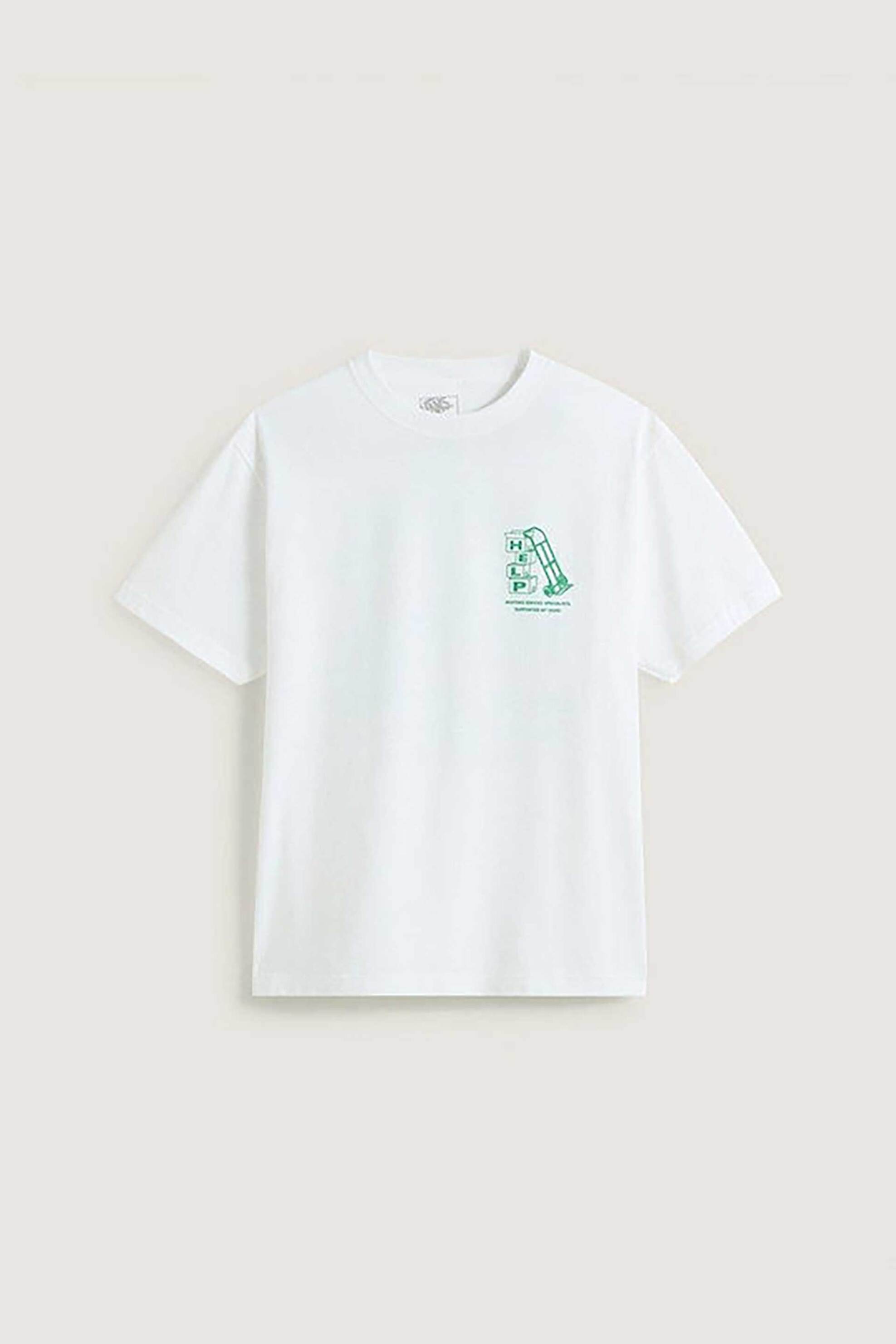 Vans ανδρικό T-shirt Regular Fit "Moving Co Ss" - VN000PCQWHT1 Λευκό