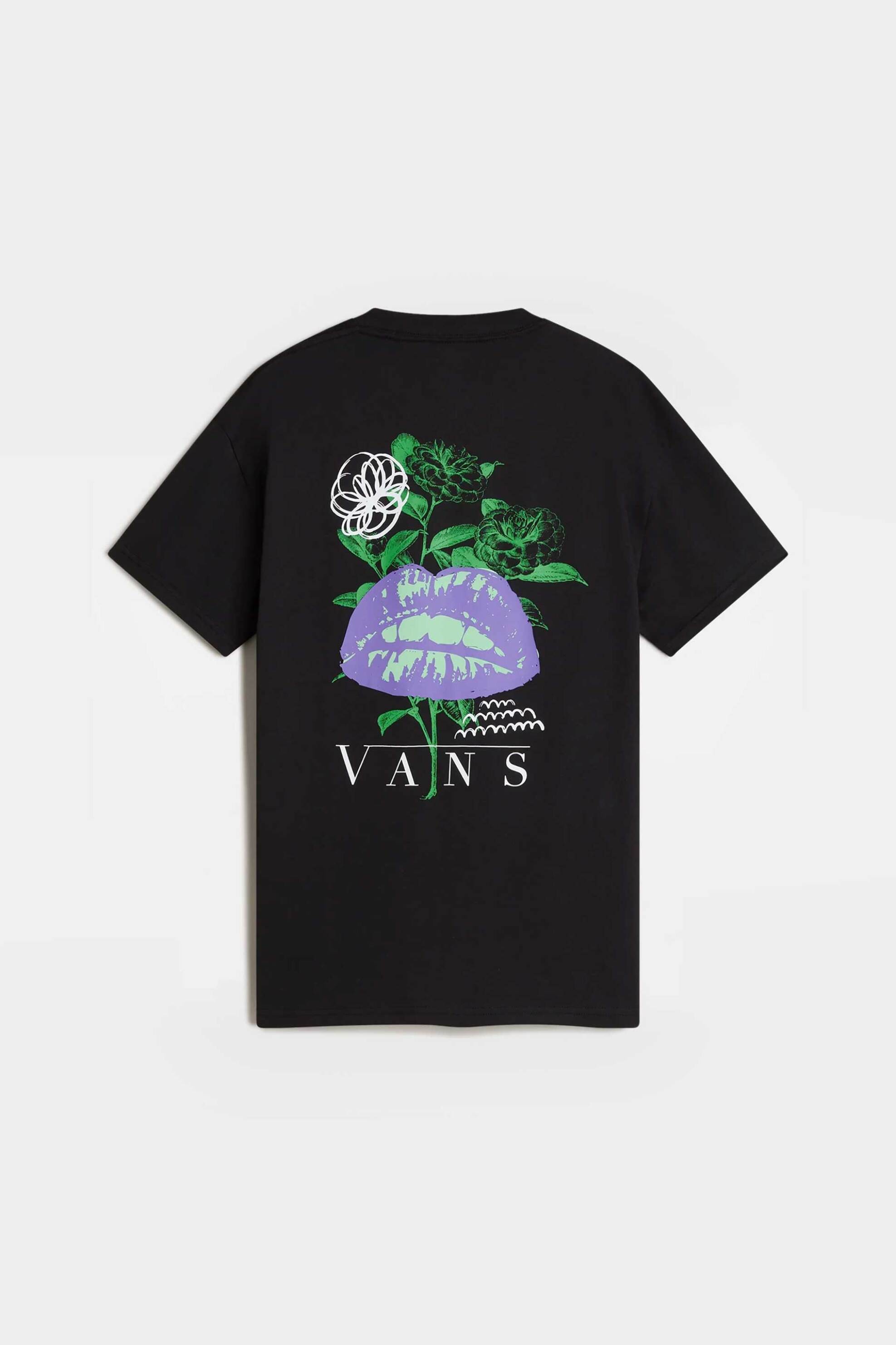 Vans Γυναικείο T-Shirt Relaxed Fit Talk - Vn000Rddblk1 Μαύρο