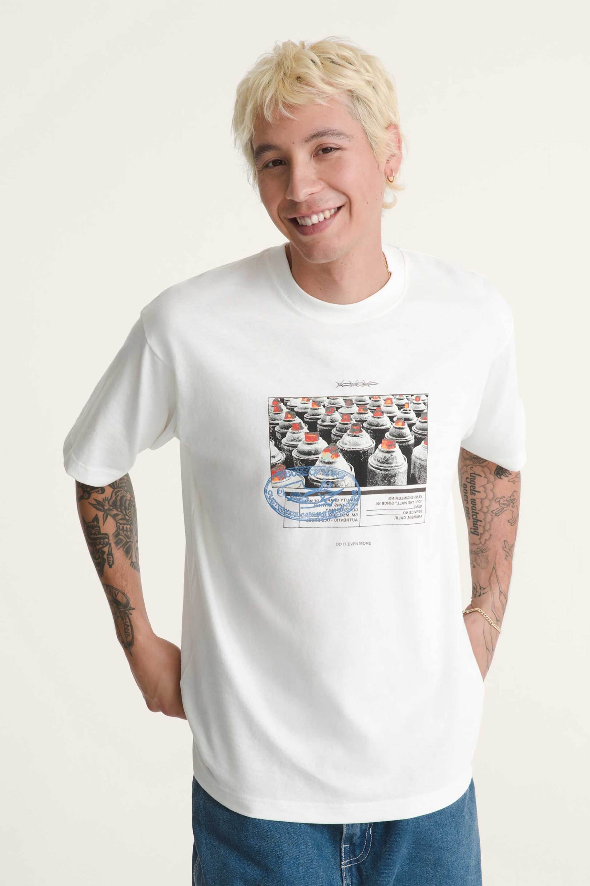 Vans ανδρικό T-shirt Loose Fit "Style Tips" - VN000PCXFS81 Λευκό