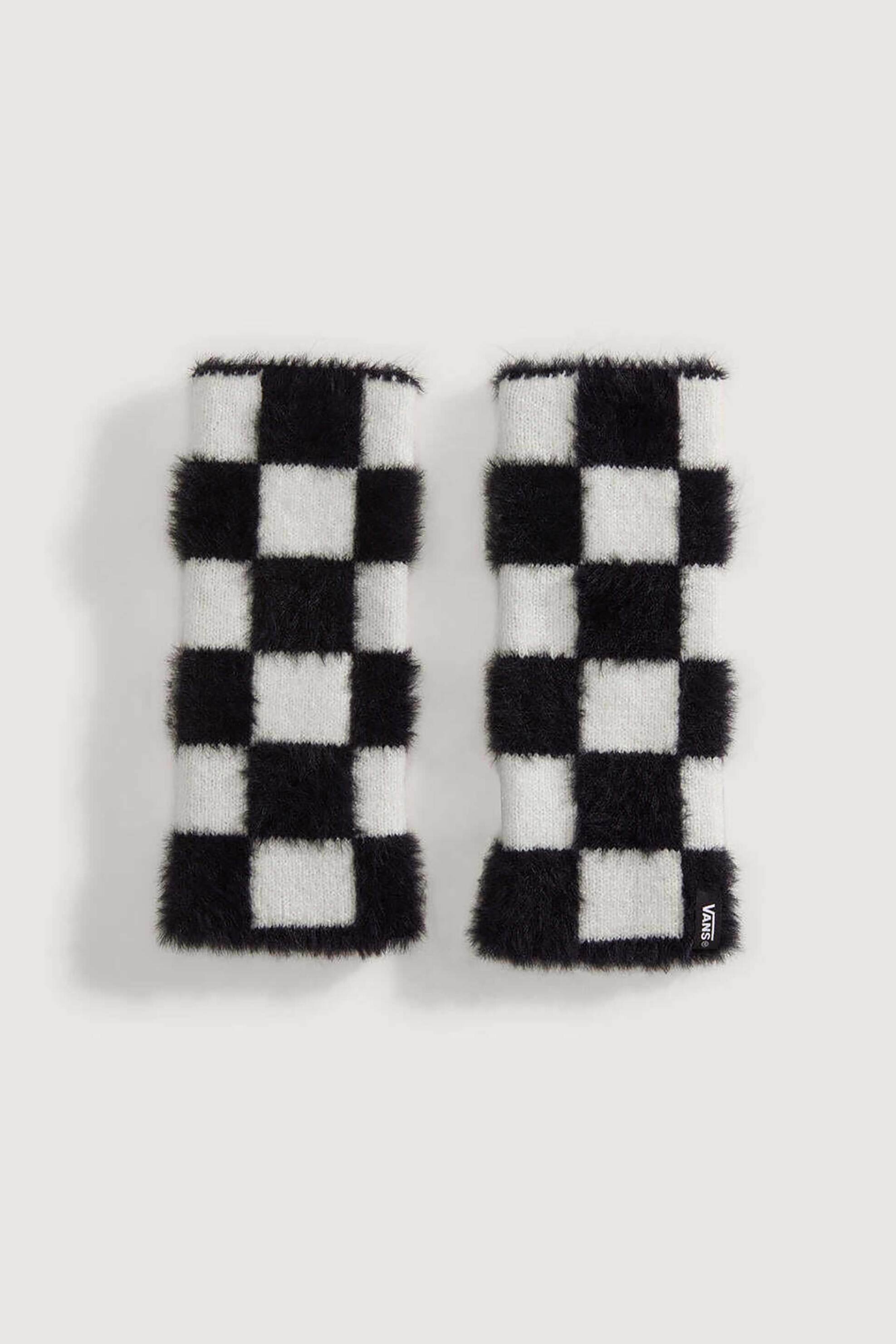 Vans γυναικεία γάντια σκακιέρα "Twofer" - VN000QCFY281 Ασπρόμαυρο φωτογραφία