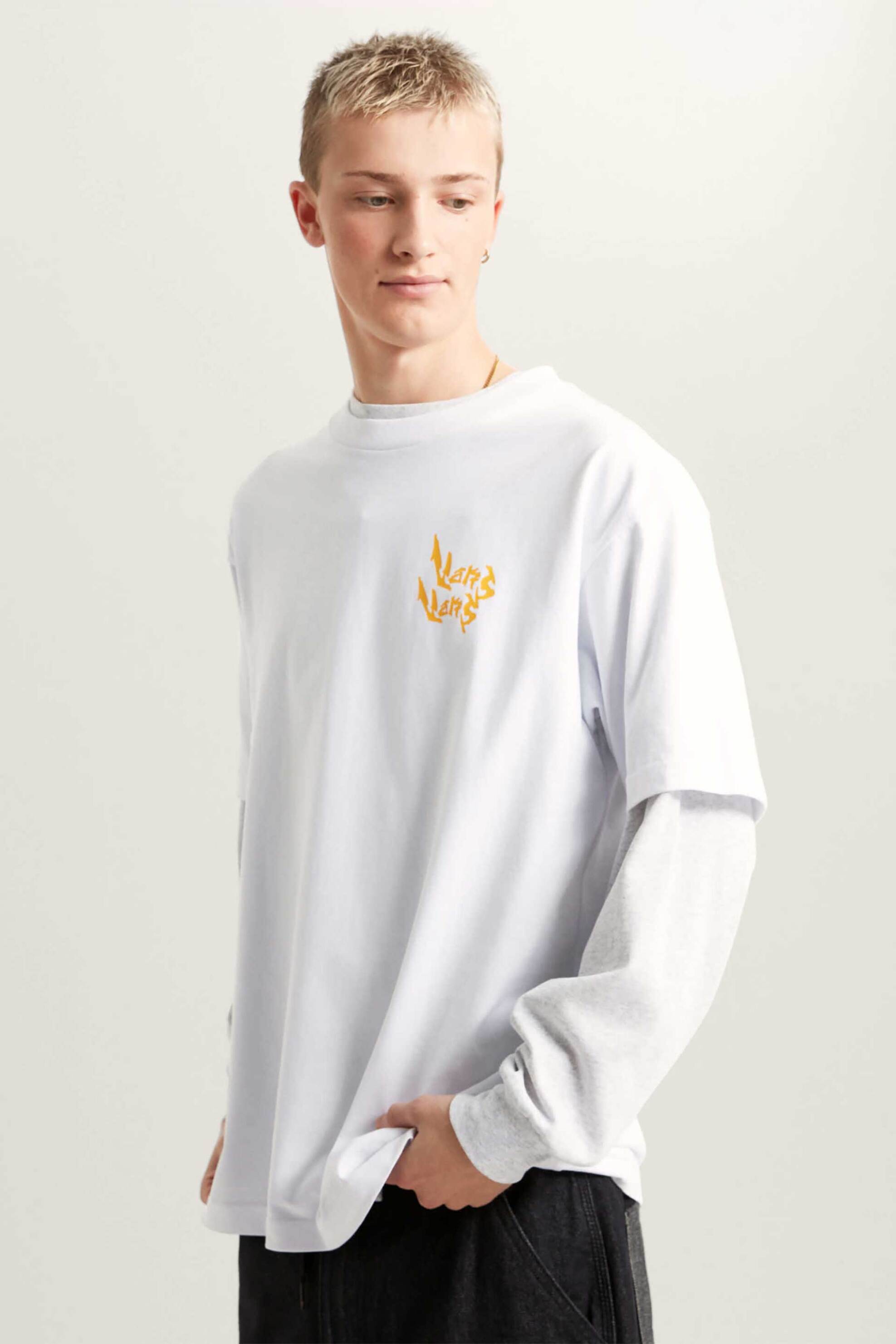 Vans ανδρικό T-shirt Loose Fit "Heavy Thinker" - VN000RFMWHT1 Λευκό