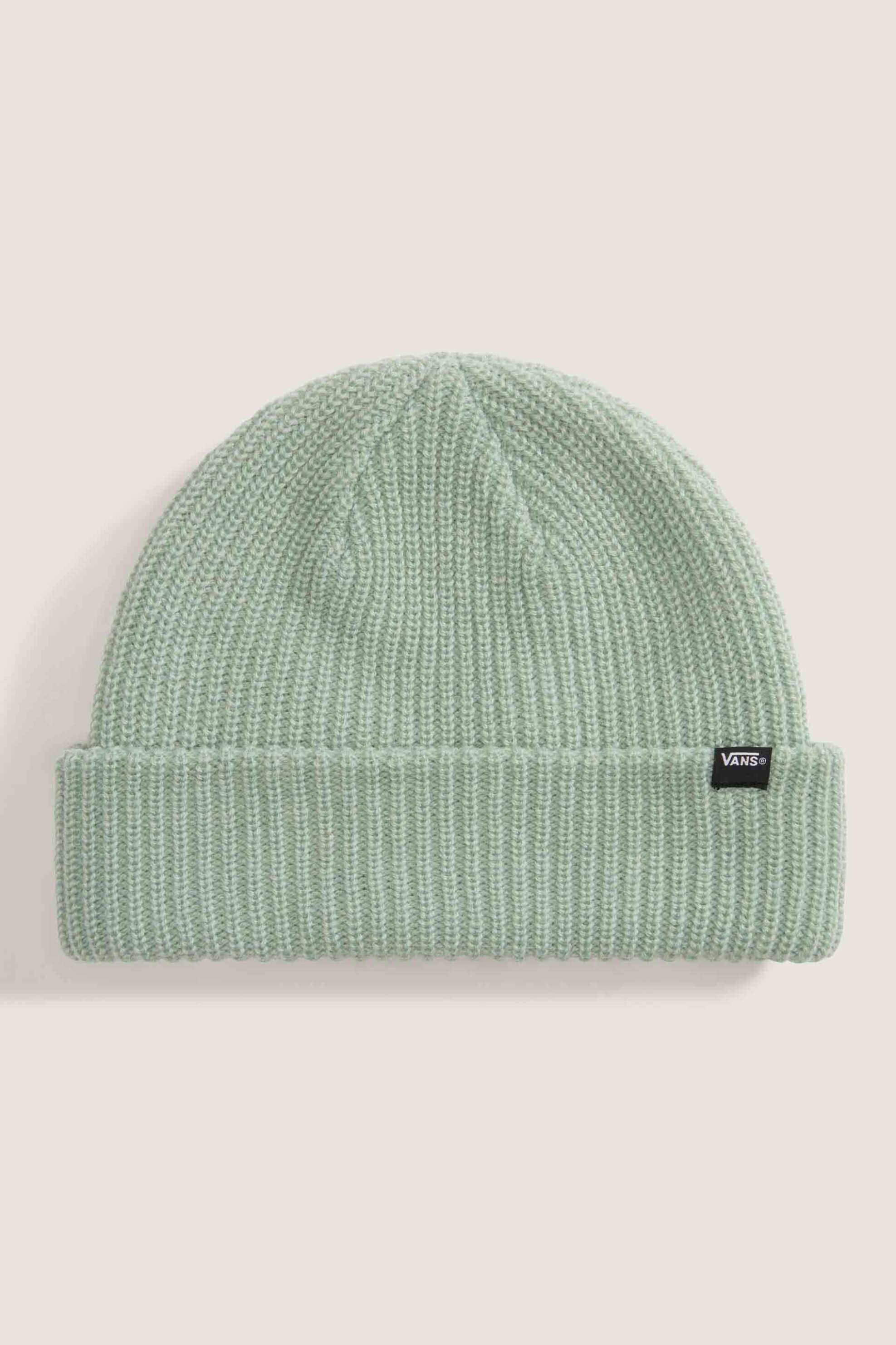 Vans unisex πλεκτός σκούφος με λογότυπο "Core Basic Cuff" - VN000QB4EMW1 Βεραμάν Ανοιχτό