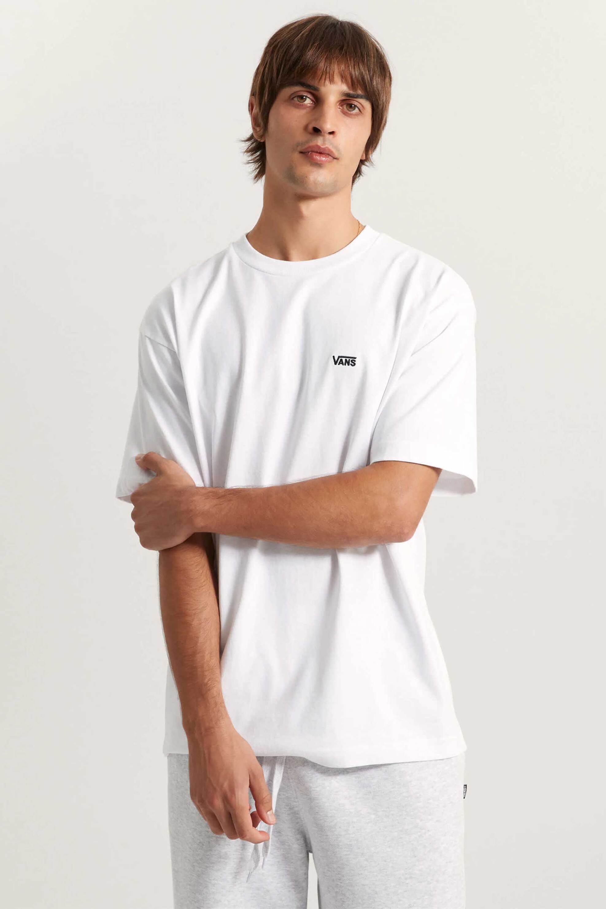 Vans ανδρικό T-shirt Loose Fit "Left Chest II Logo" - VN000P1PWHT1 Λευκό