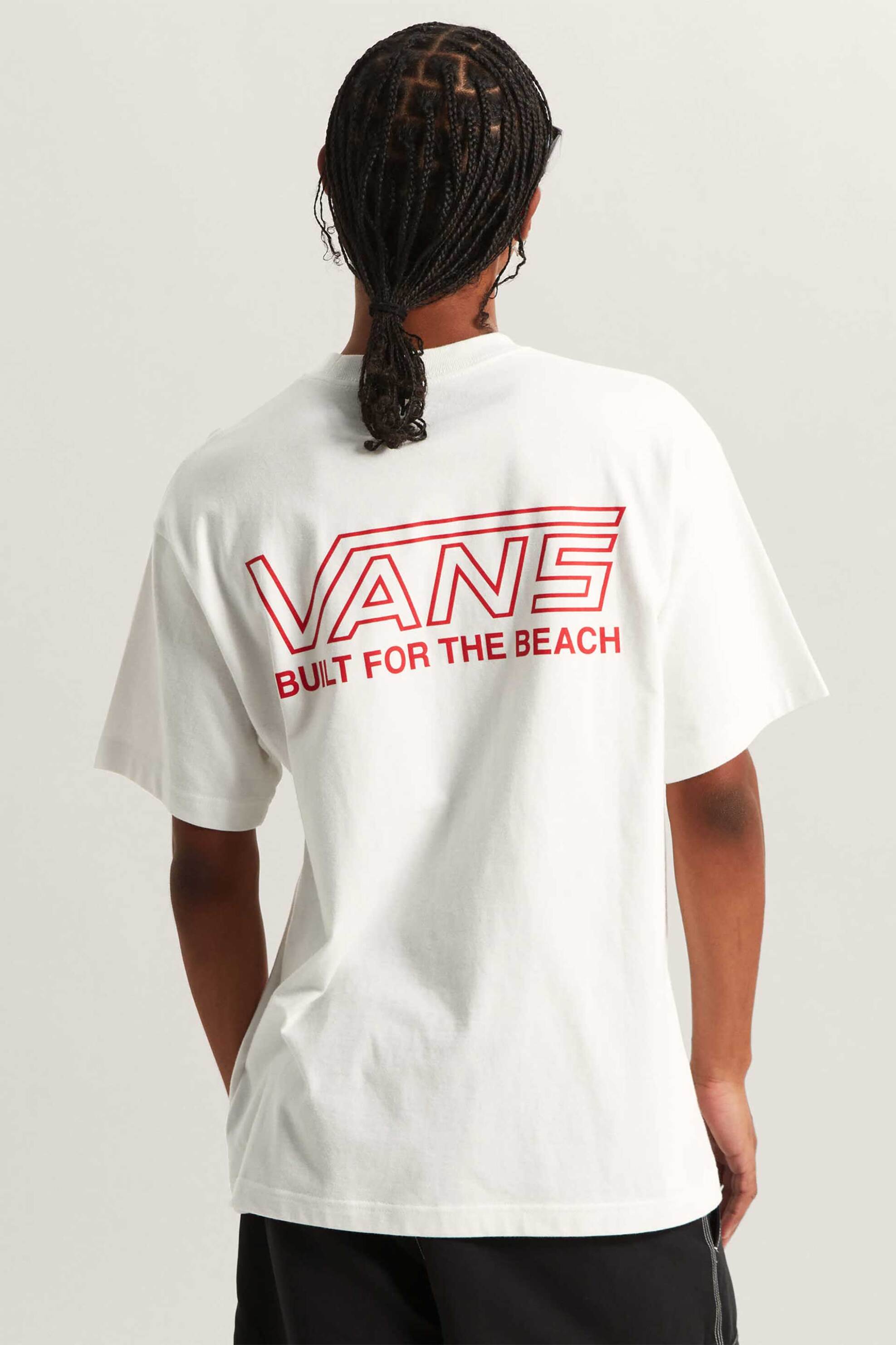 Vans Ανδρικό T-Shirt Loose Fit Buckled - Vn000Sr3Wht1 Λευκό