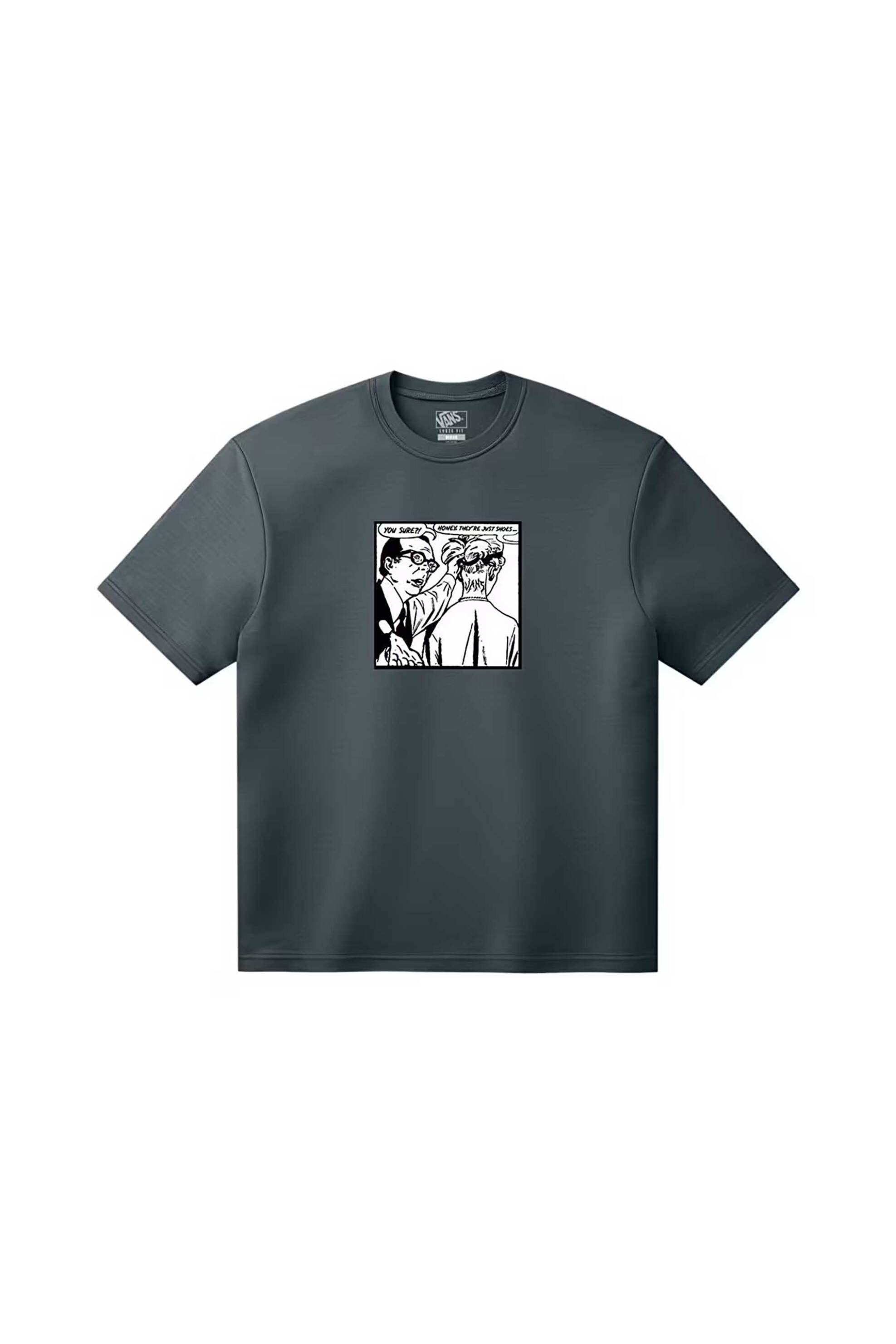 Vans ανδρικό T-shirt Loose Fit "They Are Just Shoes" - VN000VY4FRJ1 Πράσινο Σκούρο