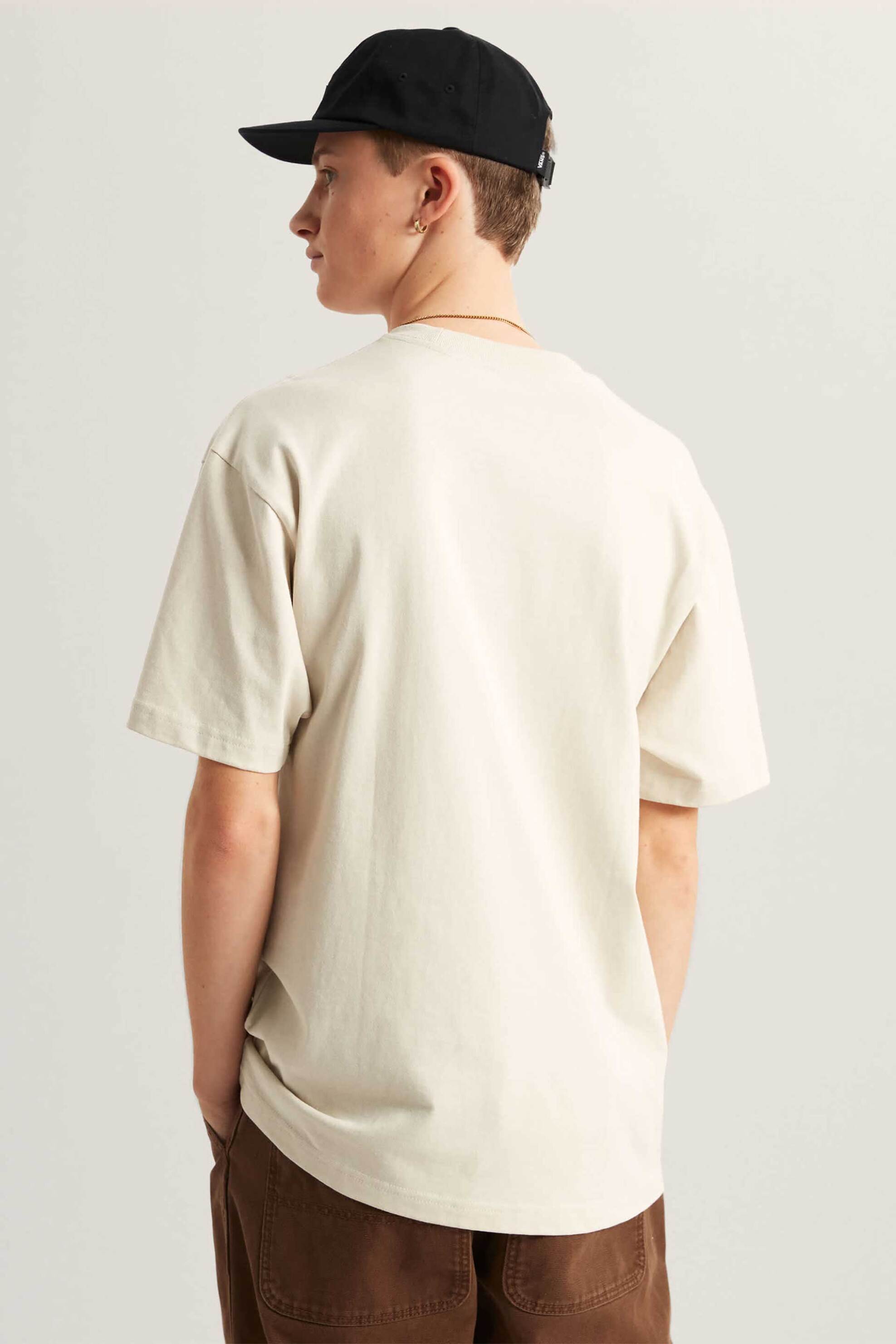 Vans Ανδρικό T-Shirt Loose Fit Left Chest Ii Logo - Vn000P1P2N11 Εκρού