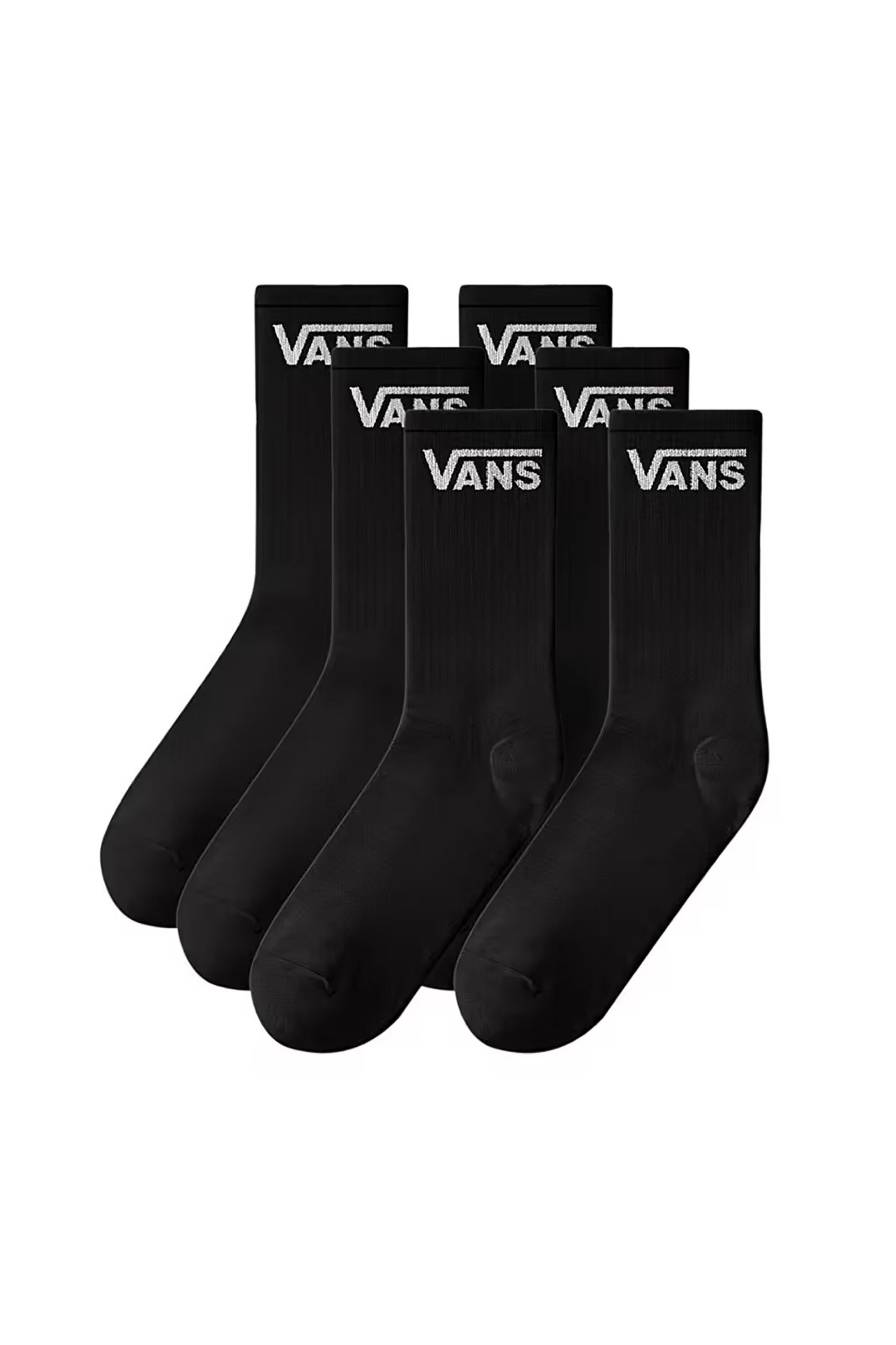 Vans σετ unisex κοντές κάλτσες medium "Classic Half Crew" (6 ζευγάρια) - VN000QCCBLK1 Μαύρο