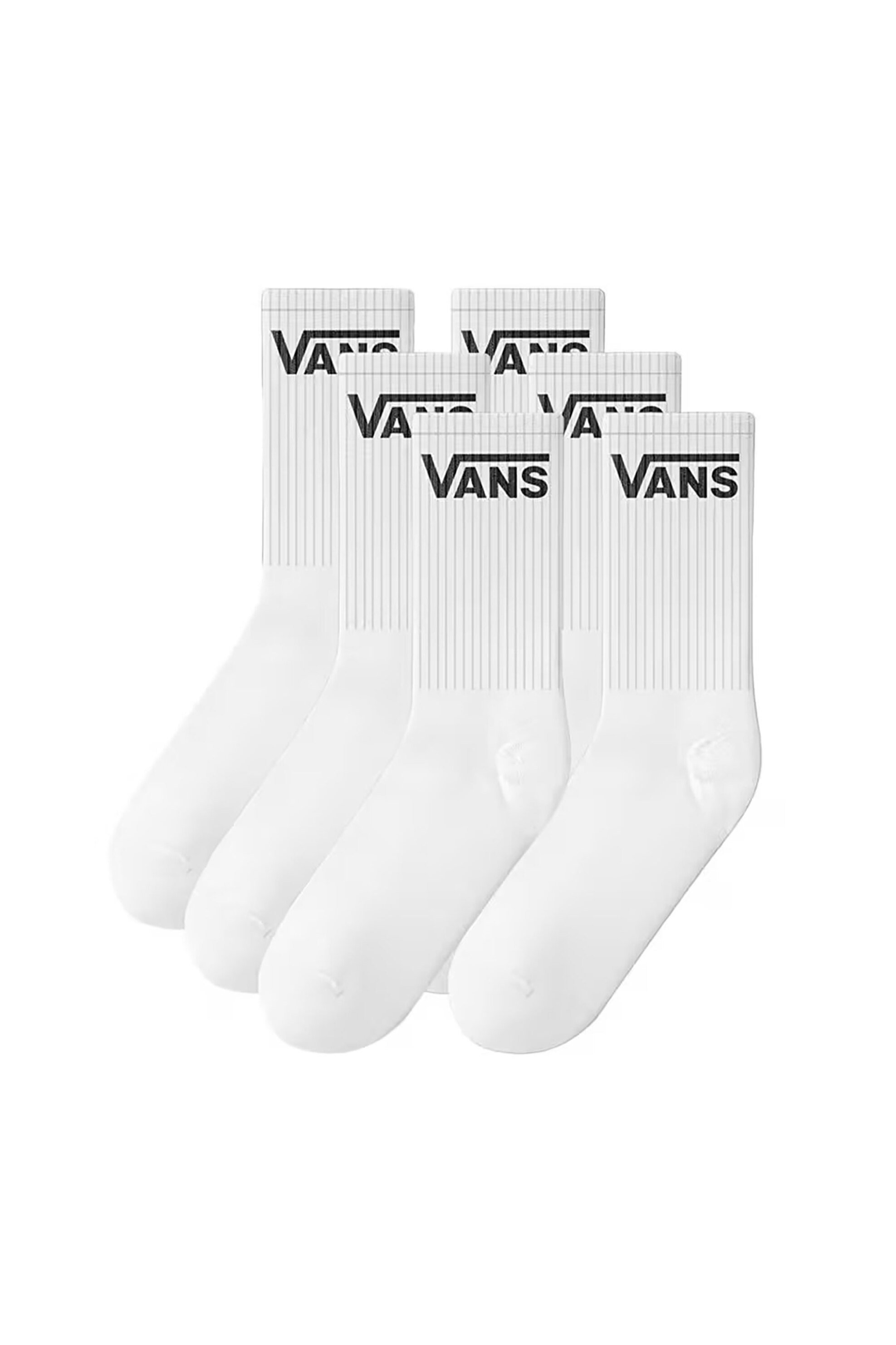 Vans σετ unisex κοντές κάλτσες medium "Classic Half Crew" (6 ζευγάρια) - VN000QCCWHT1 Λευκό