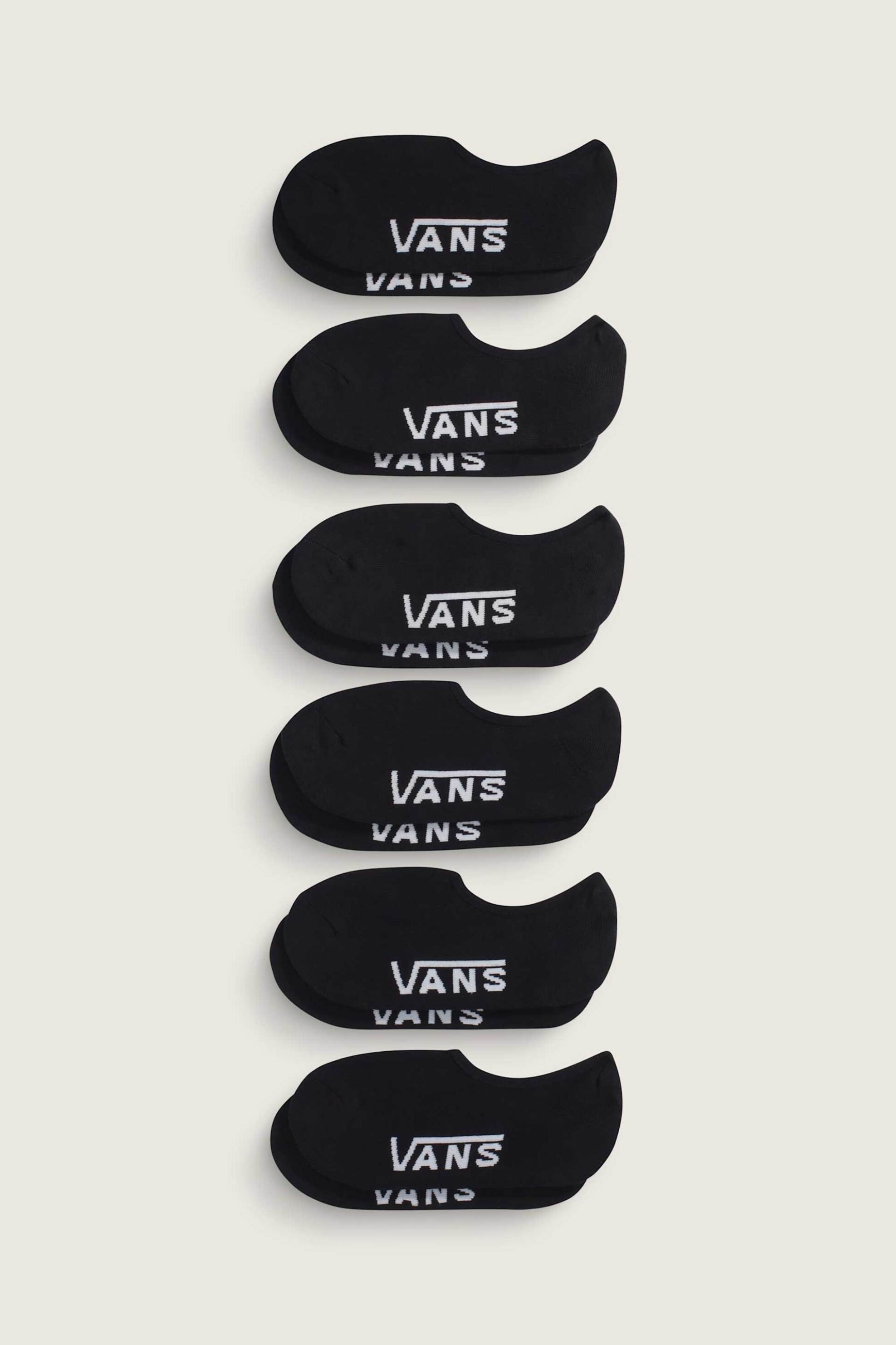 Vans unisex κάλτσες no show "Classic" (6 ζευγάρια) - VN000QCDBLK1 Μαύρο