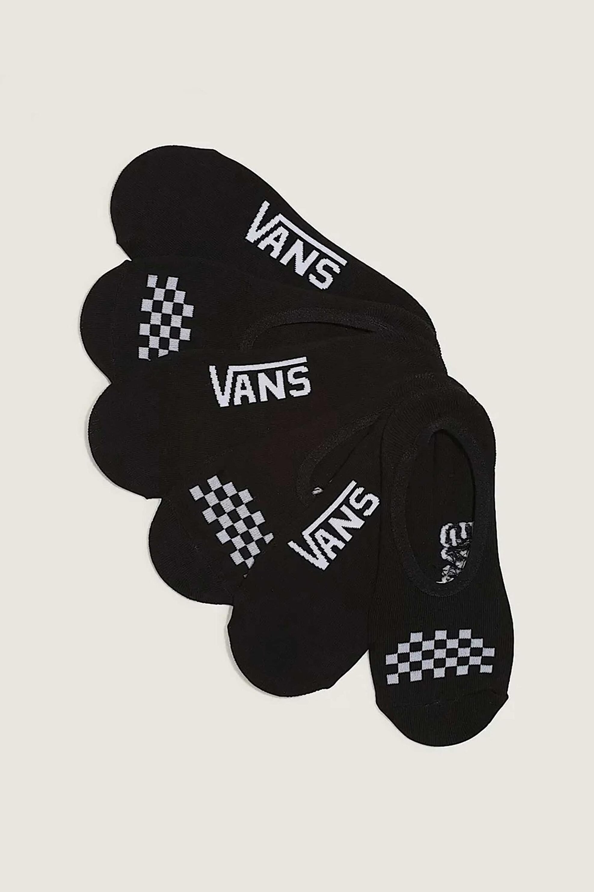Vans σετ unisex κοντές κάλτσες no-show "Cannodle" (3 ζευγάρια) - VN000T5CY281 Μαύρο