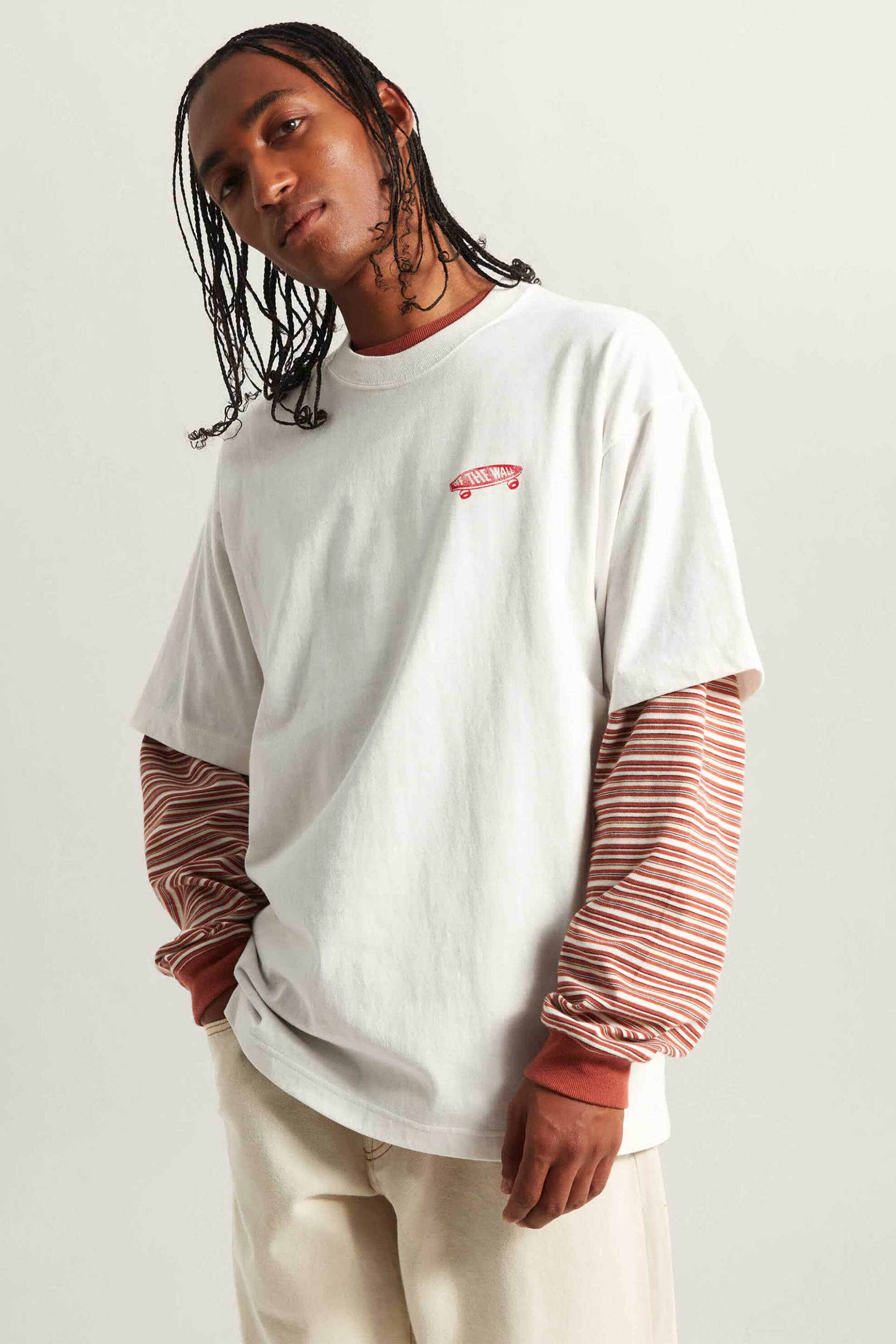 Vans Ανδρικό T Shirt Full Deck - Λευκό-VN000T6VC9F1-WHITE