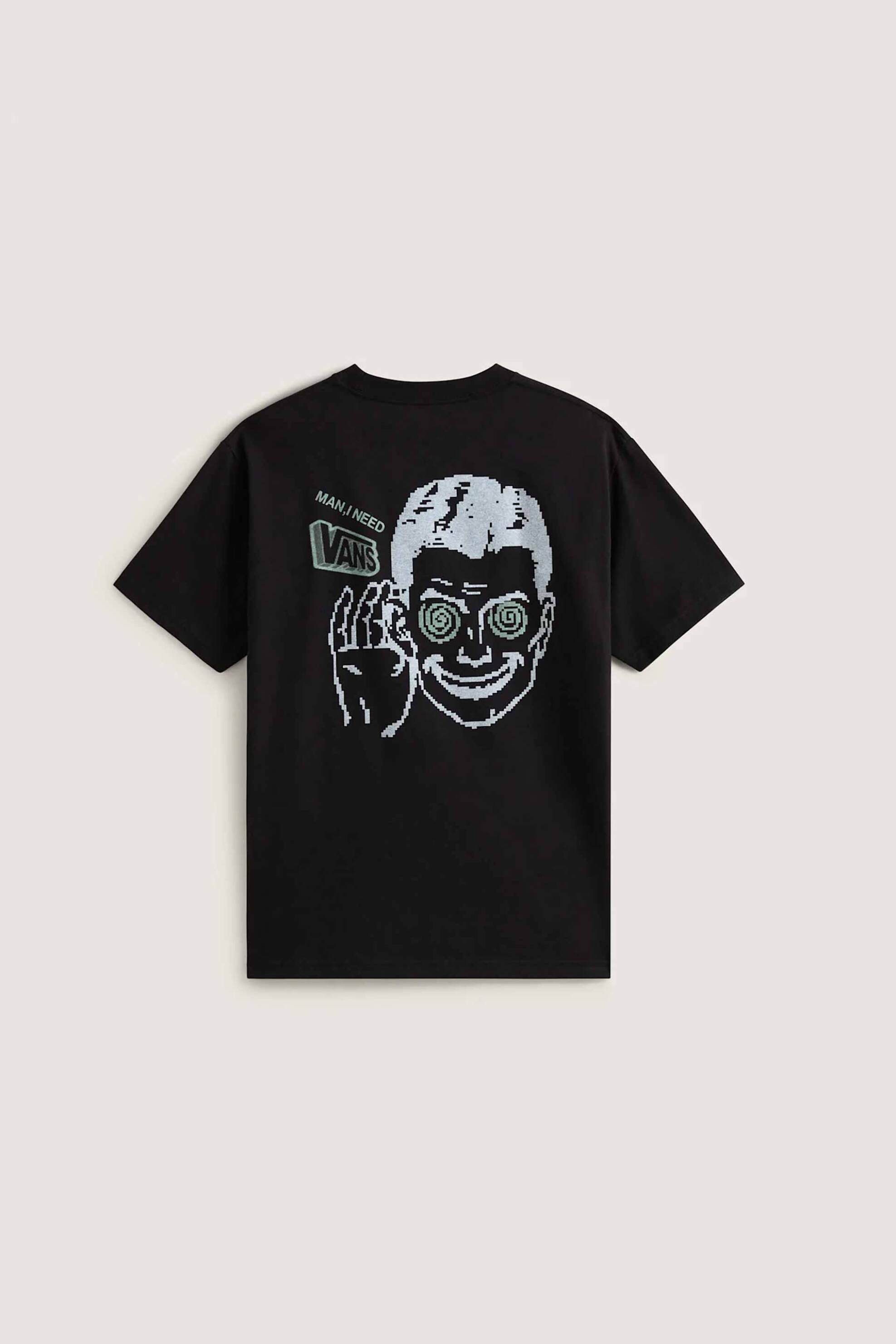 Vans Ανδρικό T-Shirt Relaxed Fit Need - Vn000Tqdblk1 Μαύρο