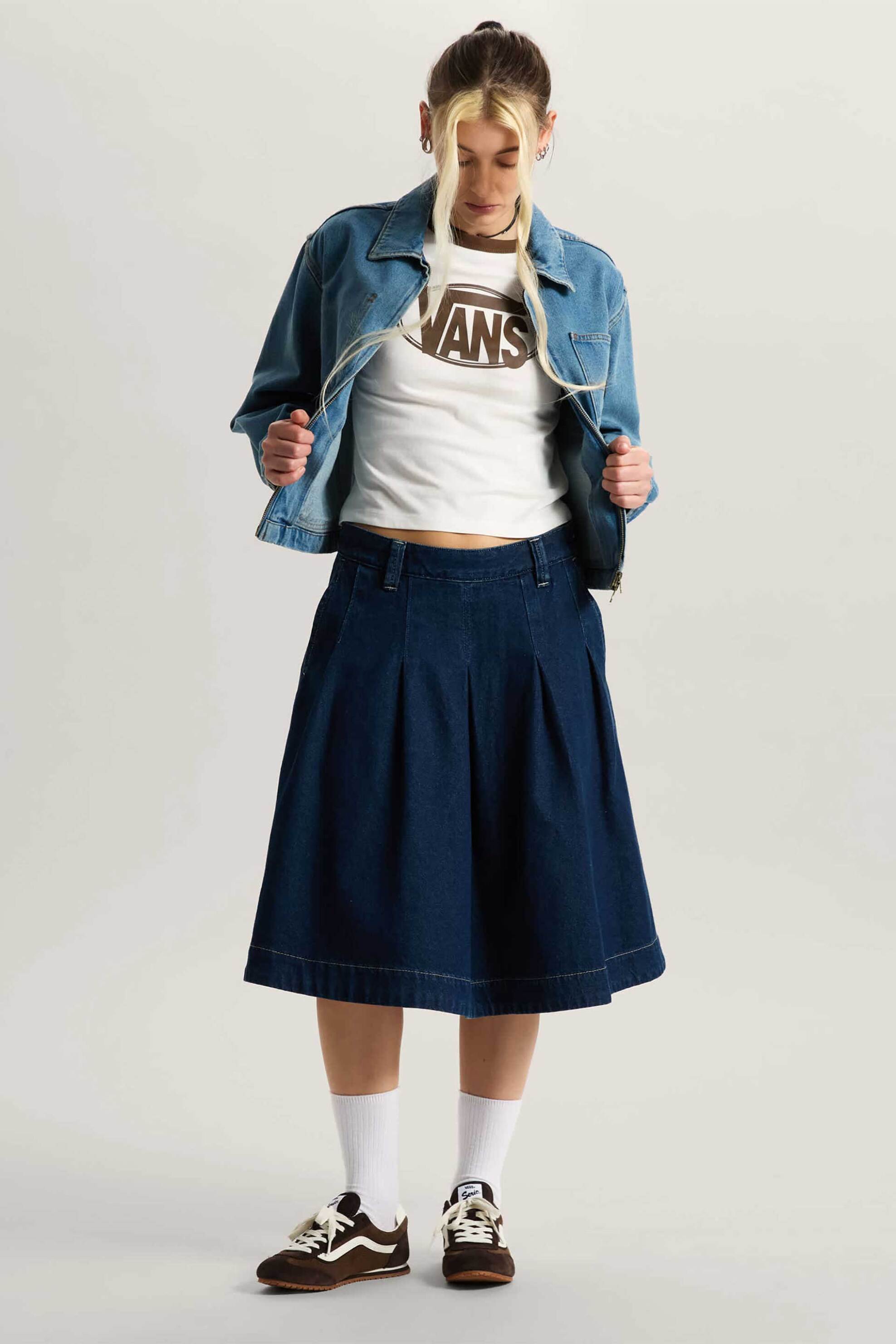 Vans Vans γυναικεία denim midi φούστα 