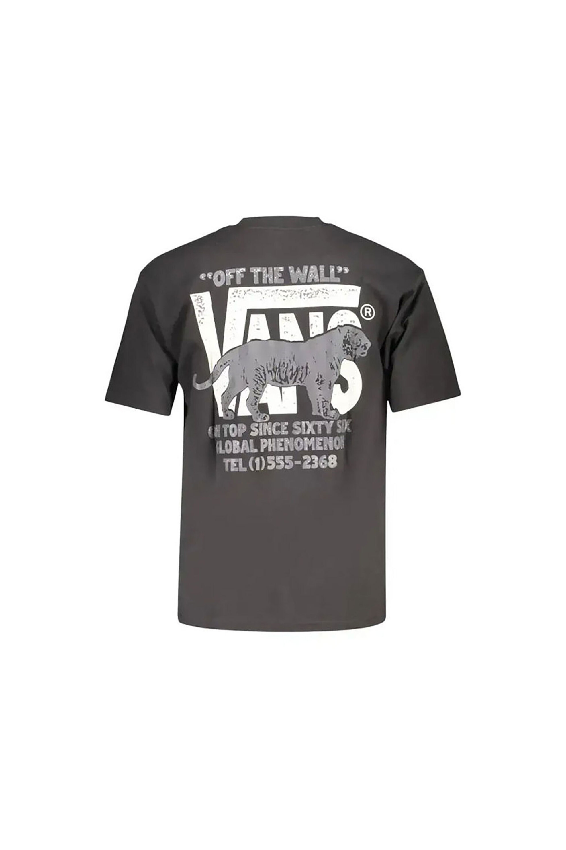 Vans Ανδρικό T-Shirt Classic Fit Awaken Tiger - Vn000Xhtblk1 Μαύρο