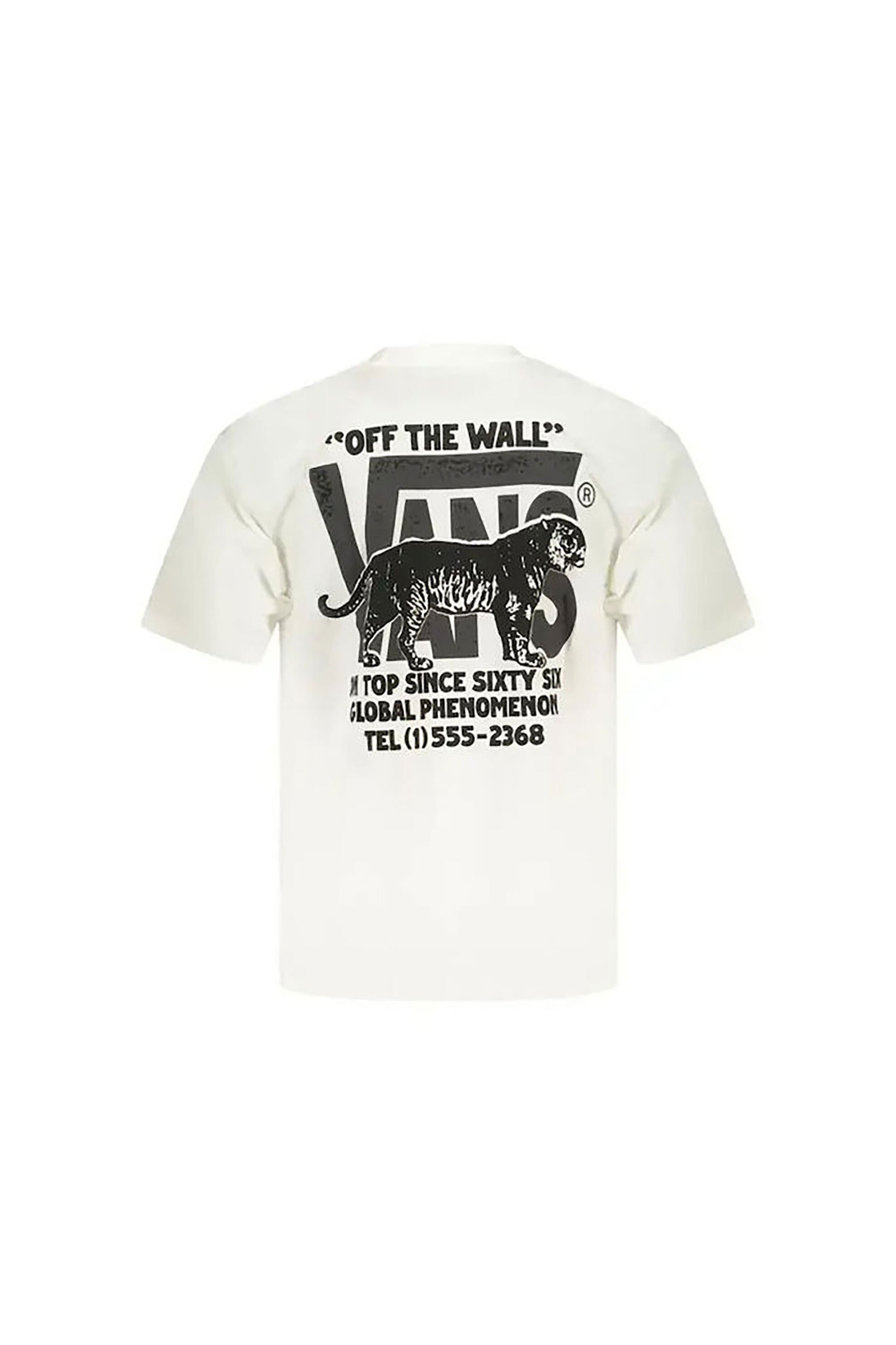Vans Ανδρικό T-Shirt Classic Fit Awaken Tiger - Vn000Xhtwht1 Λευκό