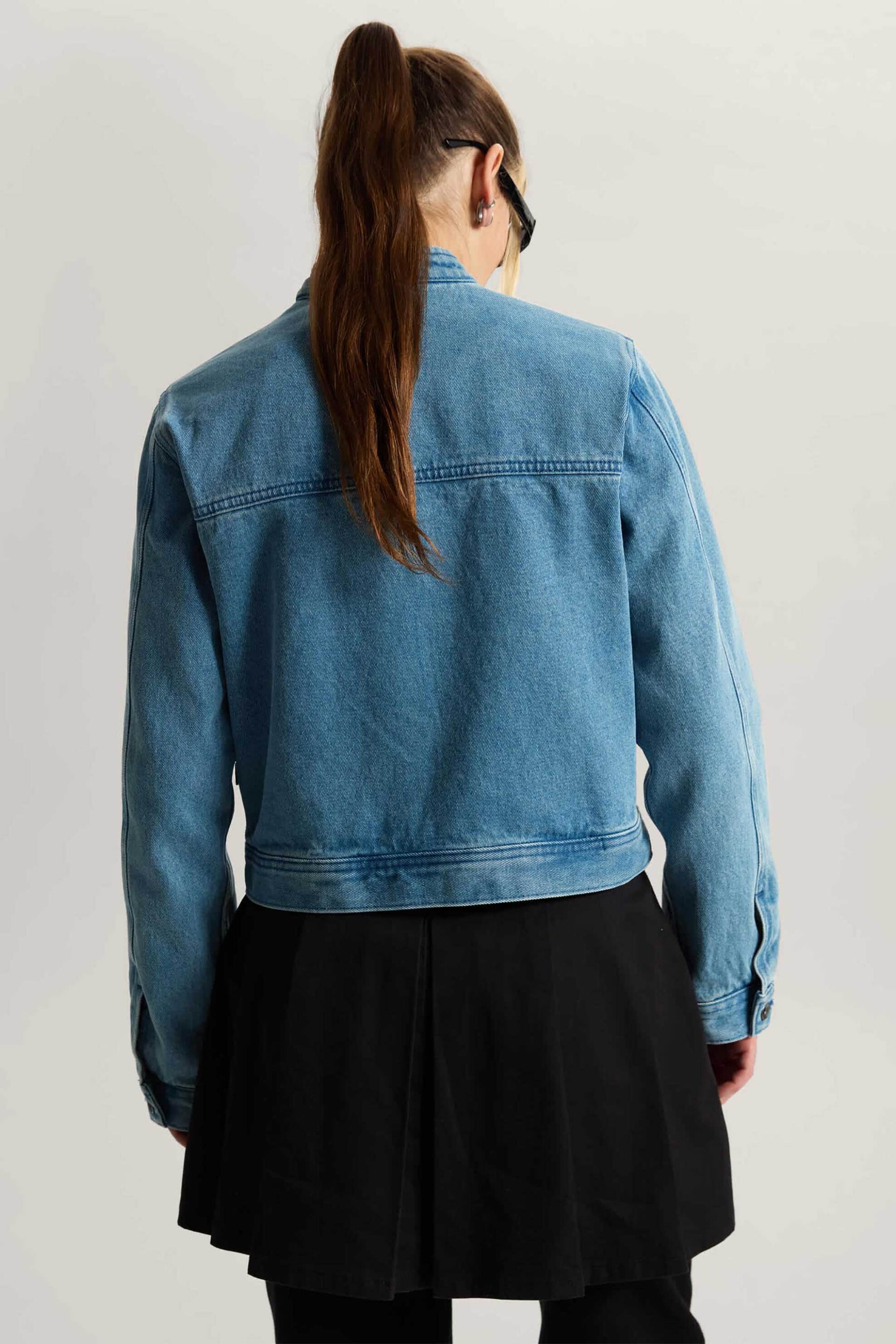 Vans Γυναικείο Denim Jacket Pomona - Vn000T94Cdx1 Blue