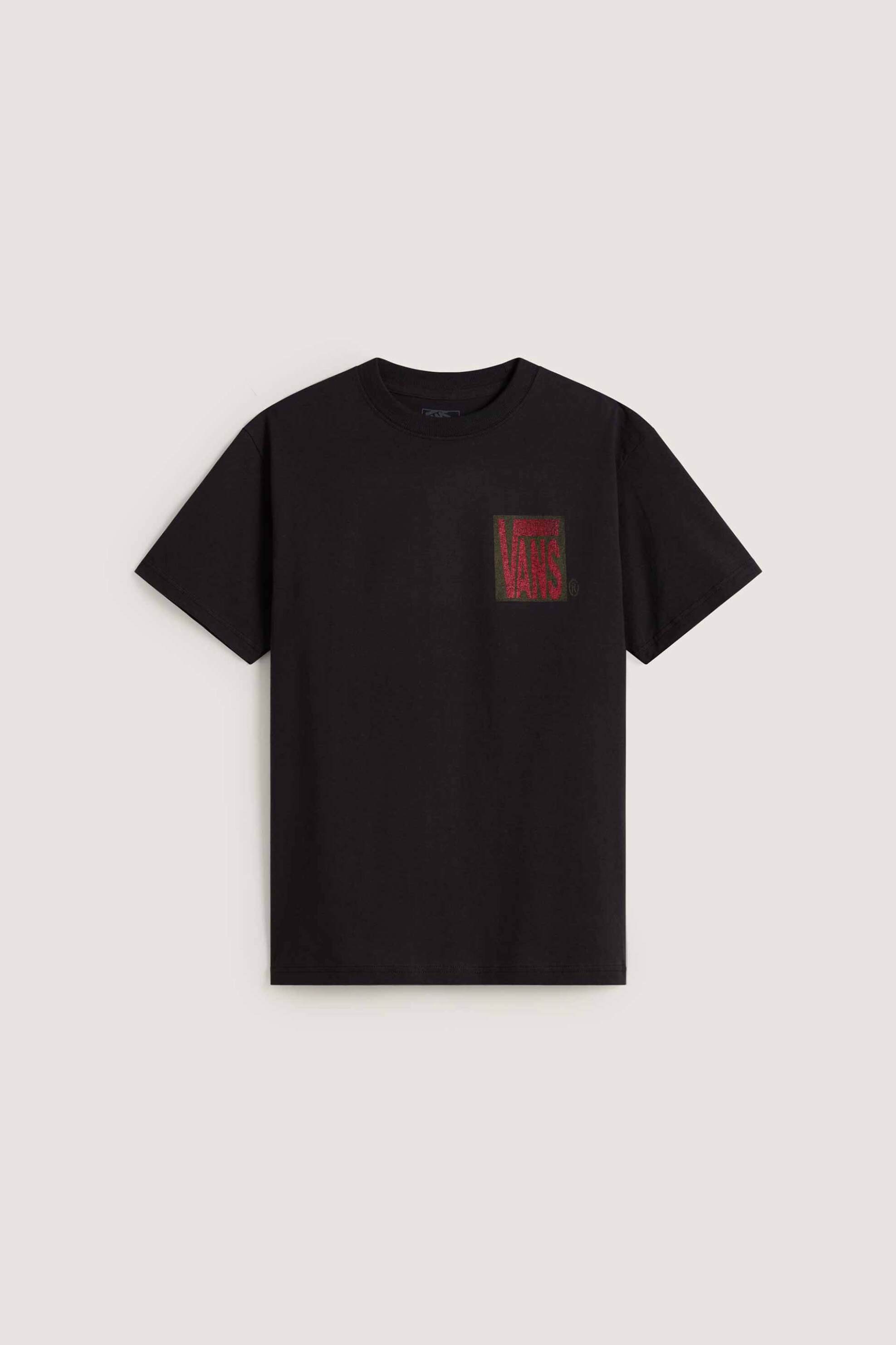 Vans ανδρικό T-shirt Classic Fit "Stretch Stack Crackle" - VN000SWEBLK1 Μαύρο