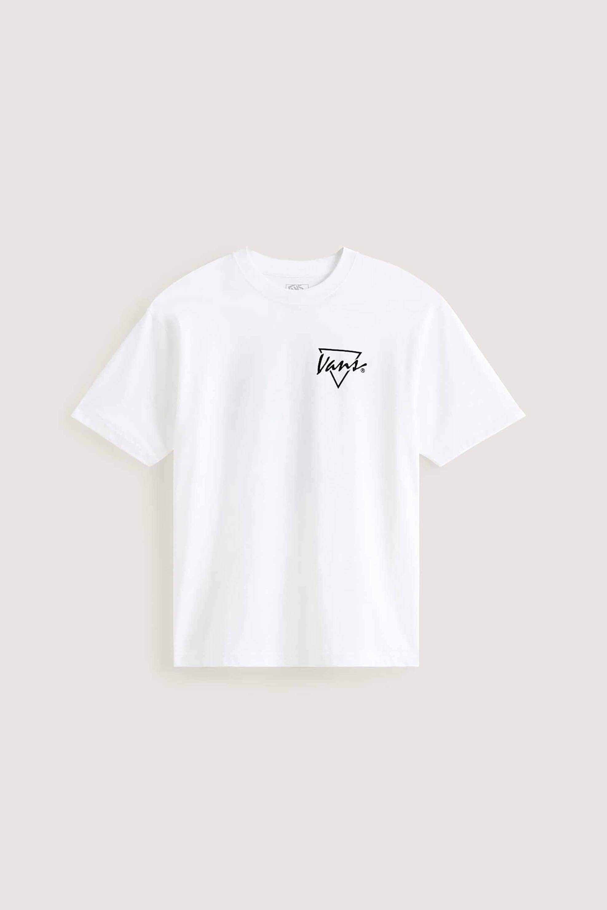 Vans Ανδρικό T-Shirt Relaxed Fit Palm Drive - Vn000Sxewht1 Λευκό