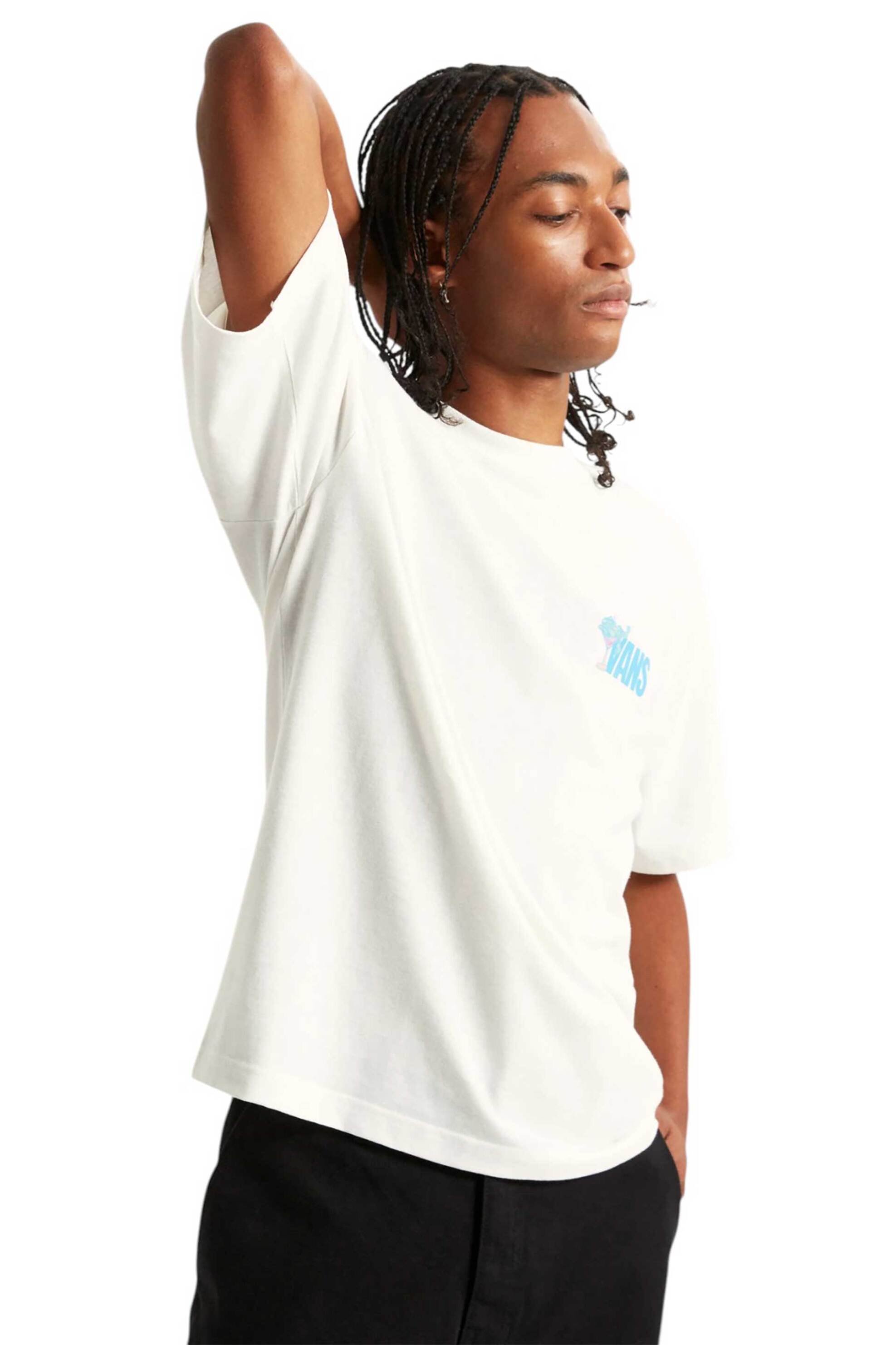 Vans ανδρικό T-shirt Relaxed Fit "Bar Hopper" - VN000TQPC9F1 Λευκό