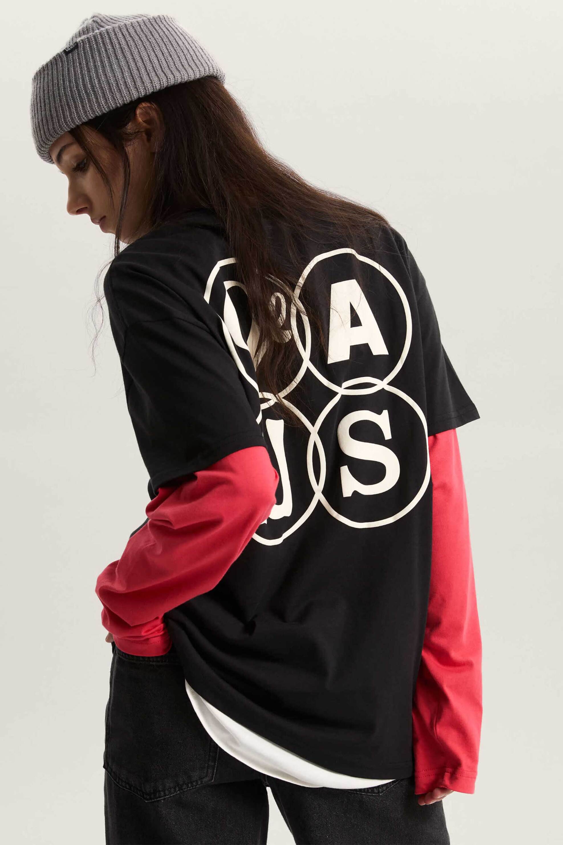 Vans Γυναικείο T-Shirt Loose Fit Ellipse - Vn000Xecblk1 Μαύρο