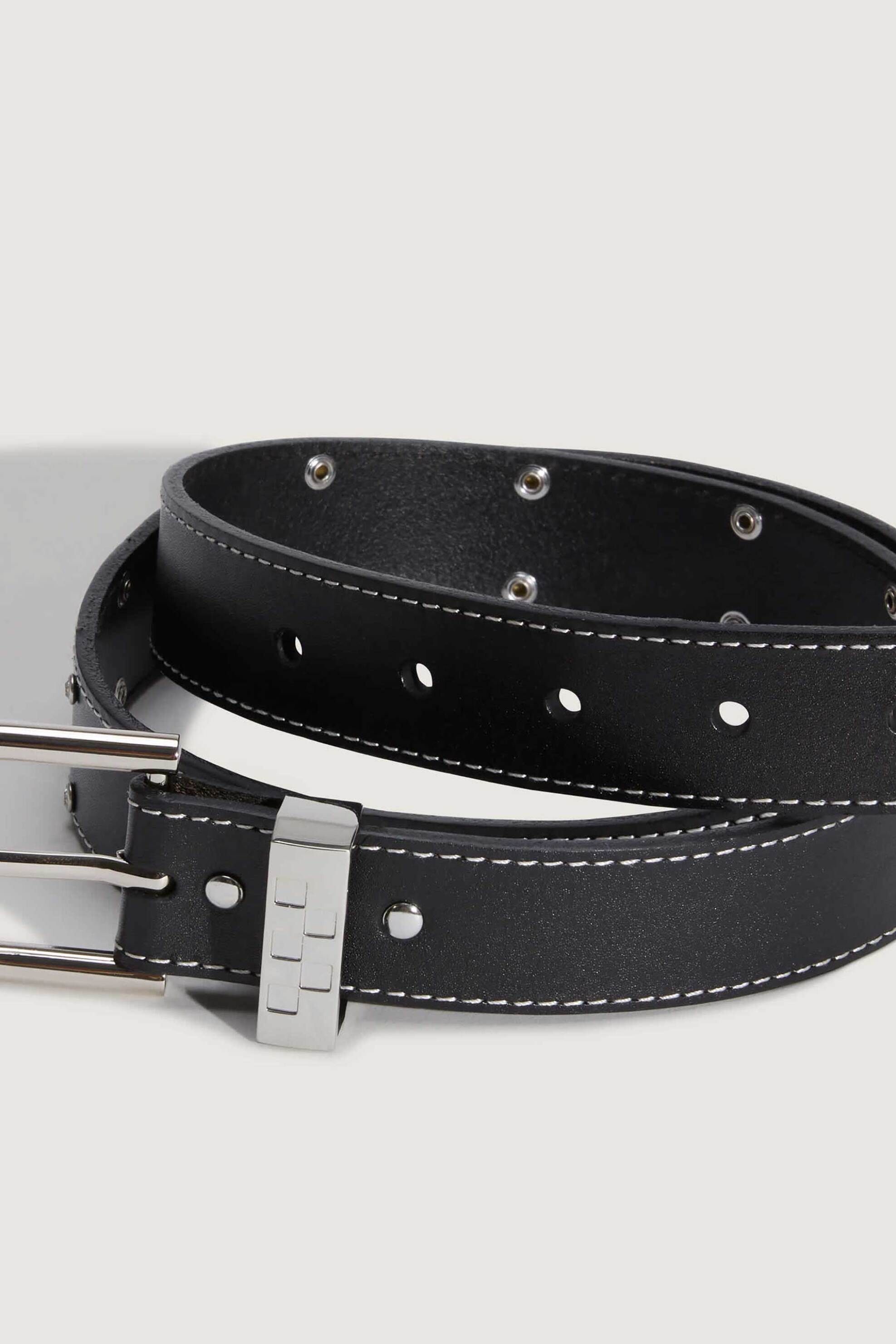 Vans Γυναικεία Δερμάτινη Ζώνη Rhinestone - Vn000Tdgblk1 Μαύρο